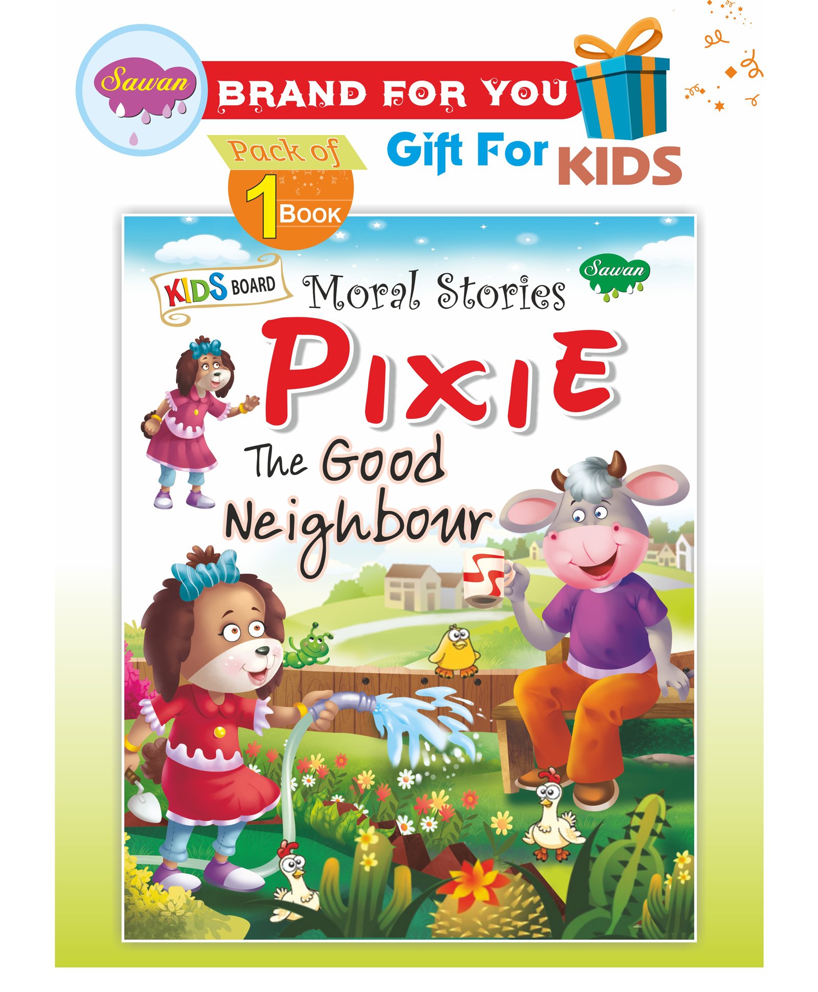 Sawan Pixie The Good Neighbour Board Story Book - English-image-43