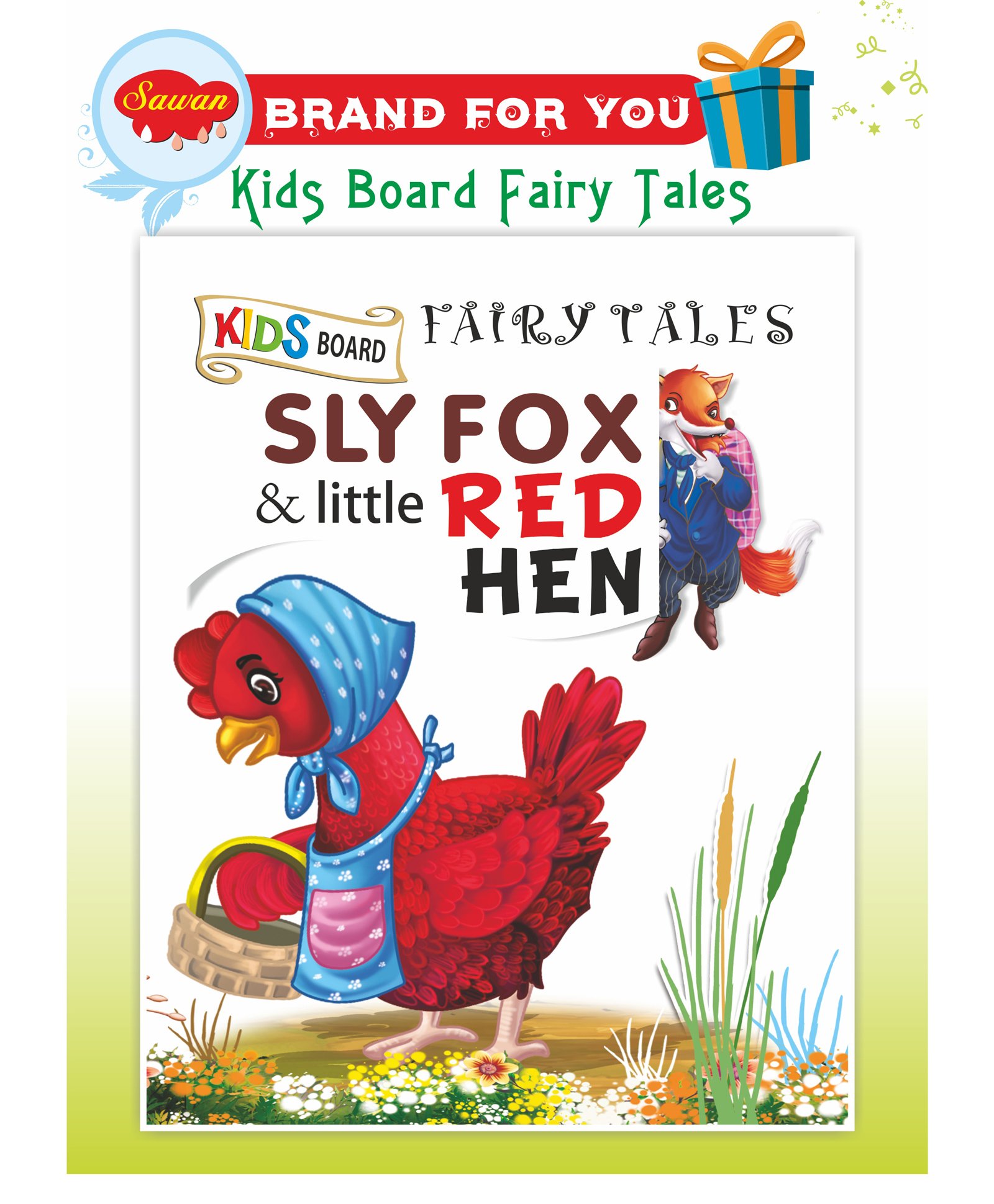 Sawan Sly Fox And Little Red Hen Fairy Tale Board Book - English-image-8