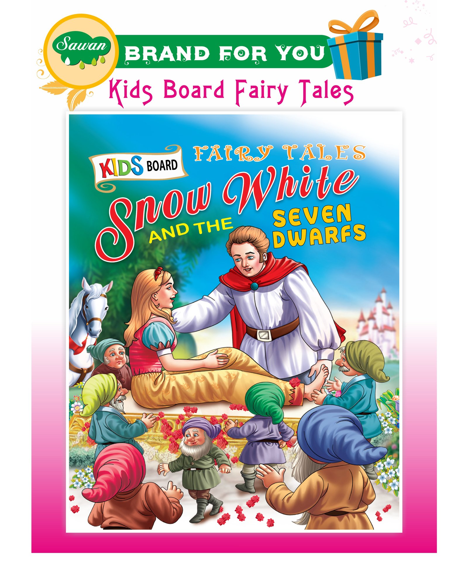 Sawan Snow White and the Seven Dwarfs Fairy Tale Board Book - English-image-46