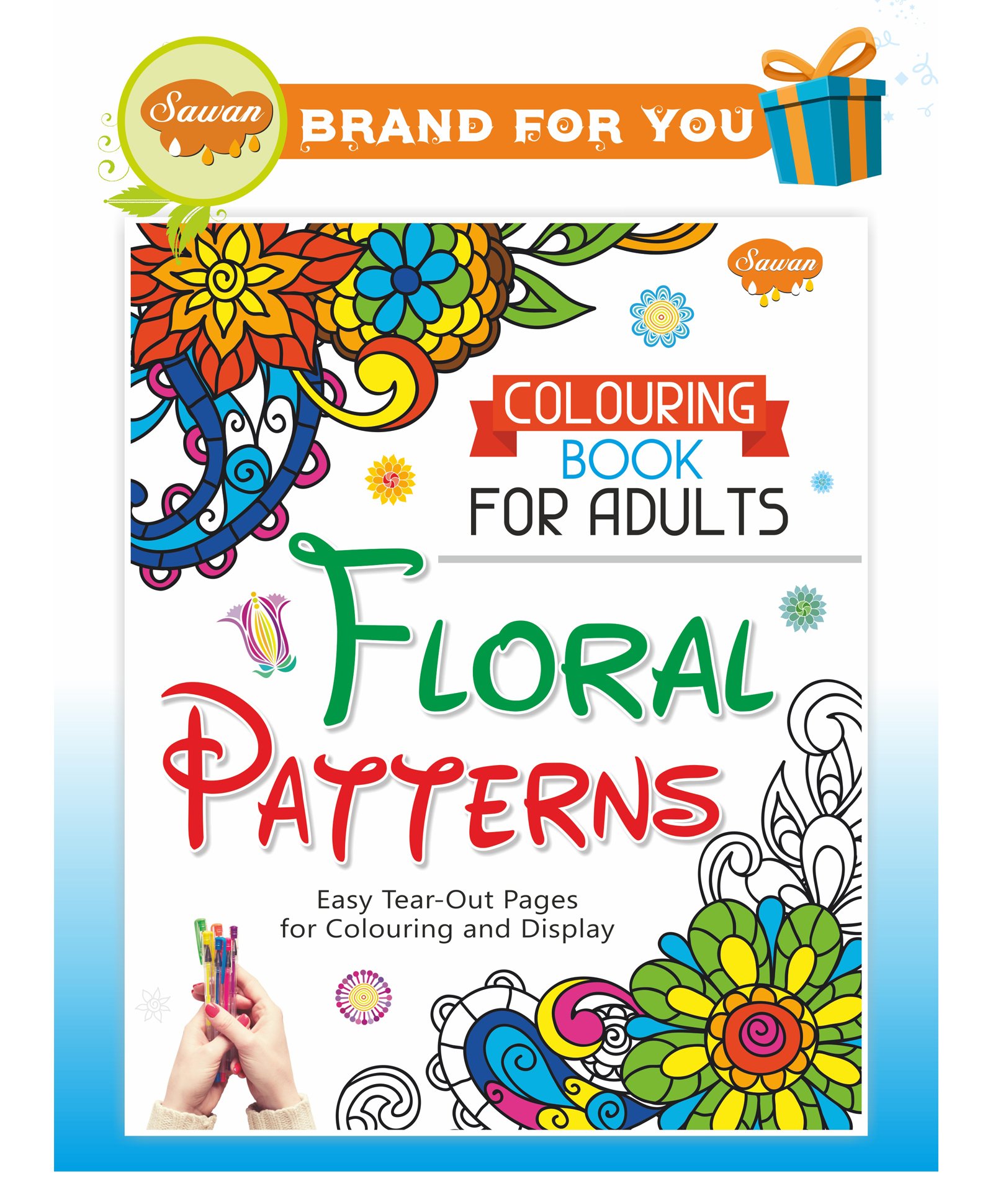 Sawan Floral Pattern Colouring Book - English-image-21