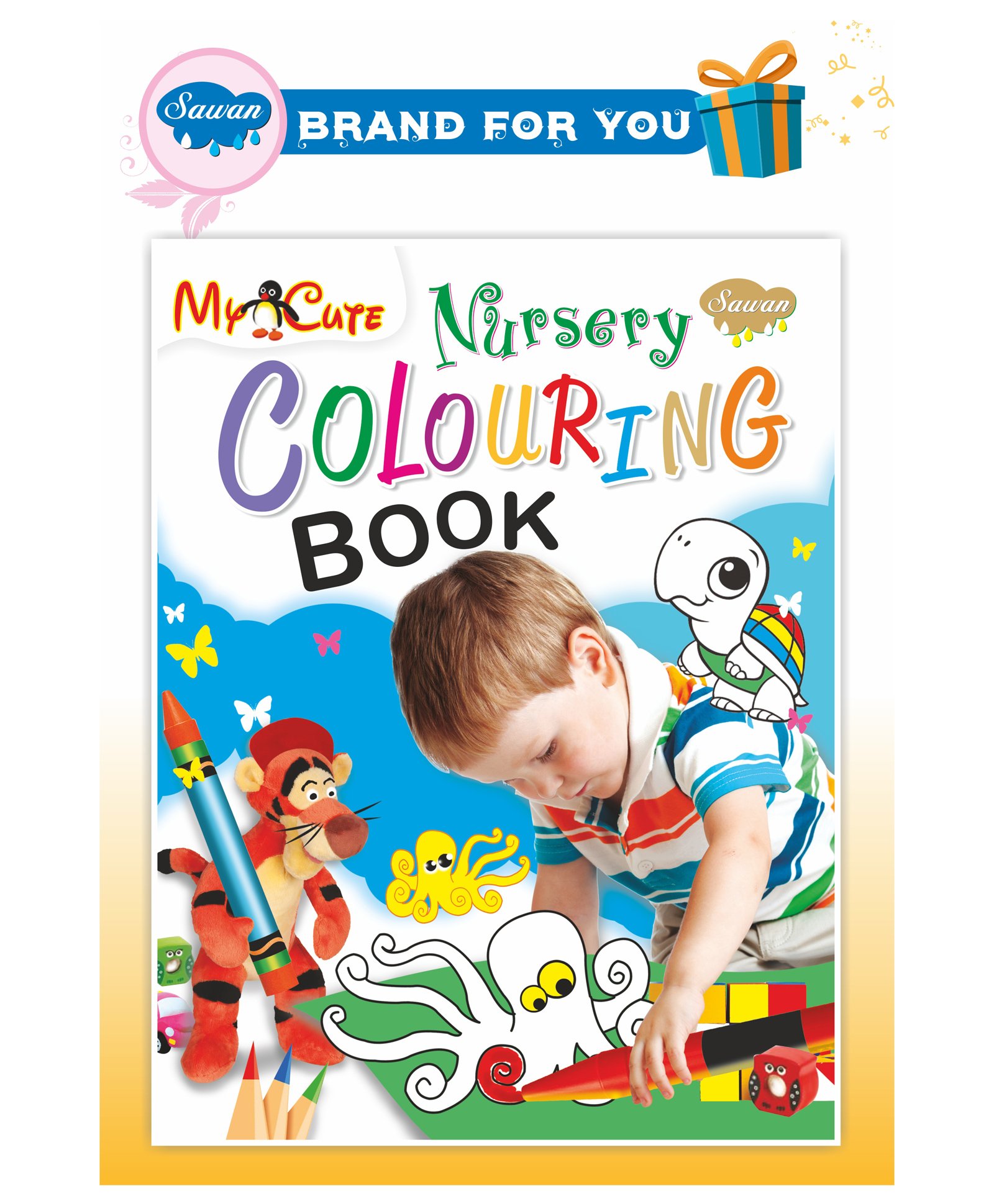 Sawan My Cute Nursery Colouring Book - English-image-15