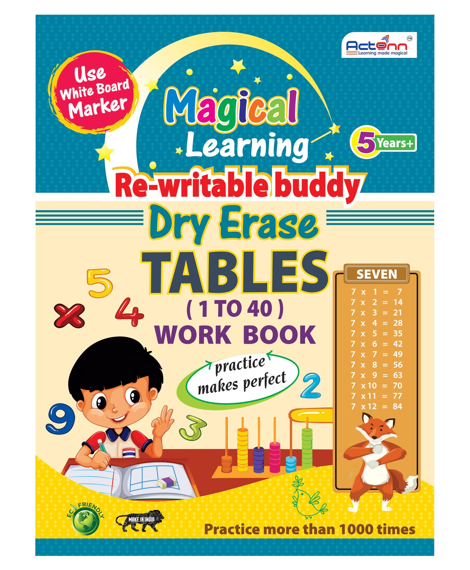 Actonn India Dry Erase Tables Work Book - English-image-29