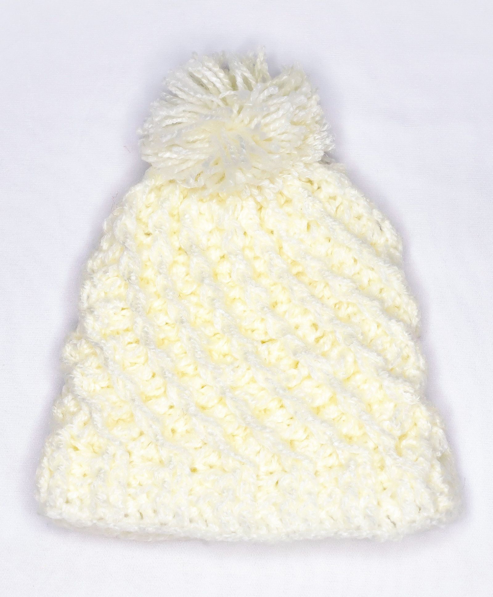 Knits & Knots crochet Solid Color Snow Cap - Circumference 30cm - Cream-image-15