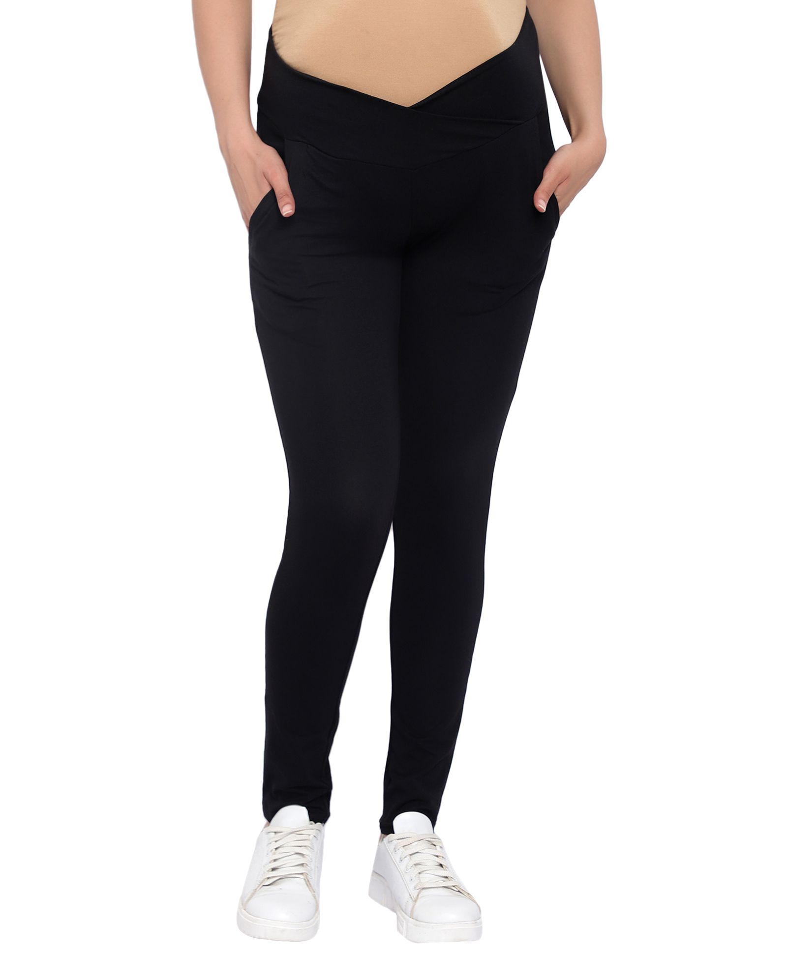 maternity leggings pockets
