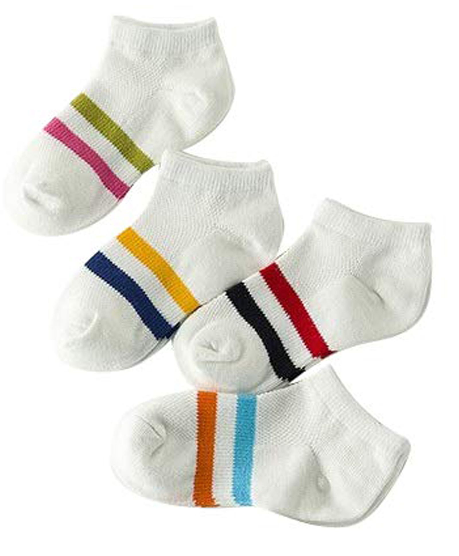 Footprints Organic Cotton Striped Socks Pack Of 4 Pairs - Multicolor-picture-29