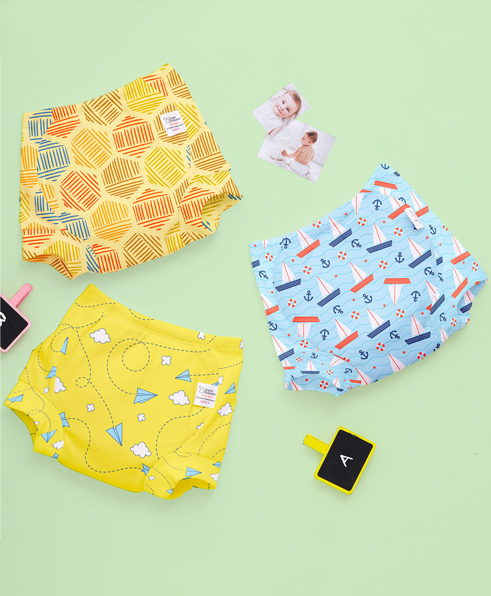 SuperBottoms Padded Potty Training Pants Explorer Collection Pack of 3 - Multicolour-picture-14