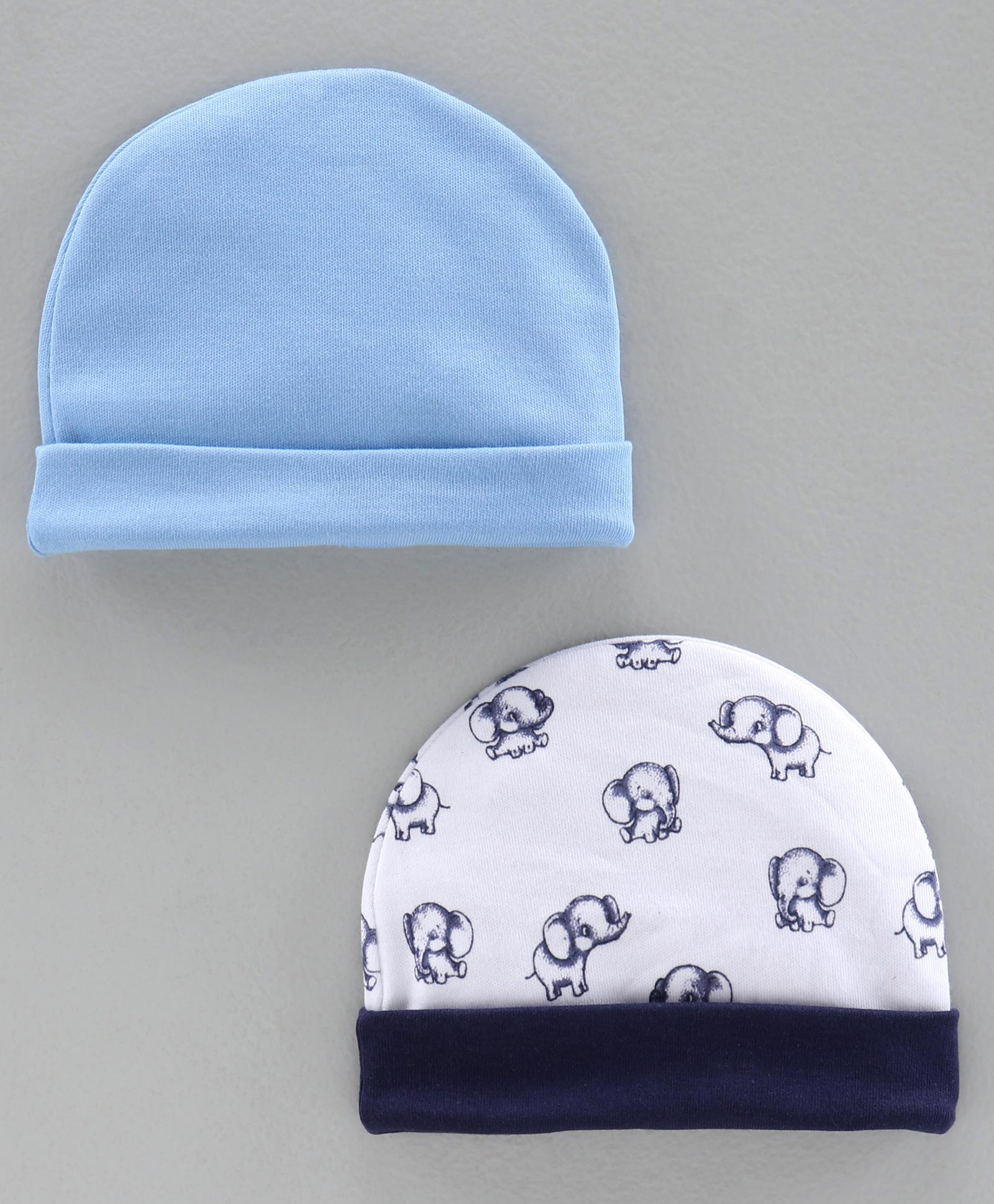 Ben Benny Baby Cap Pack of 2 White Blue - Diameter 8.5 cm-image-20