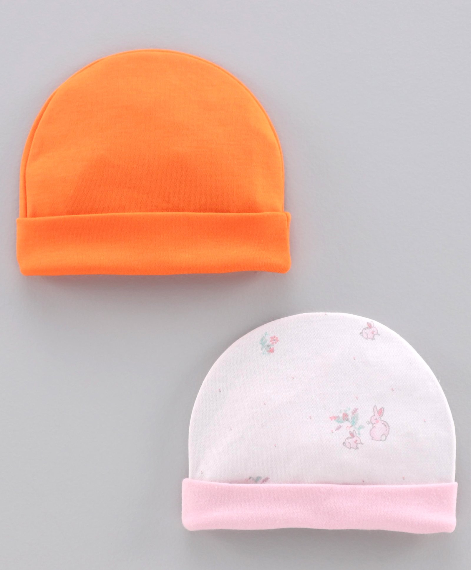 Ben Benny Baby Cap Orange White Pack of 2 - Diameter 8.5 cm-image-23