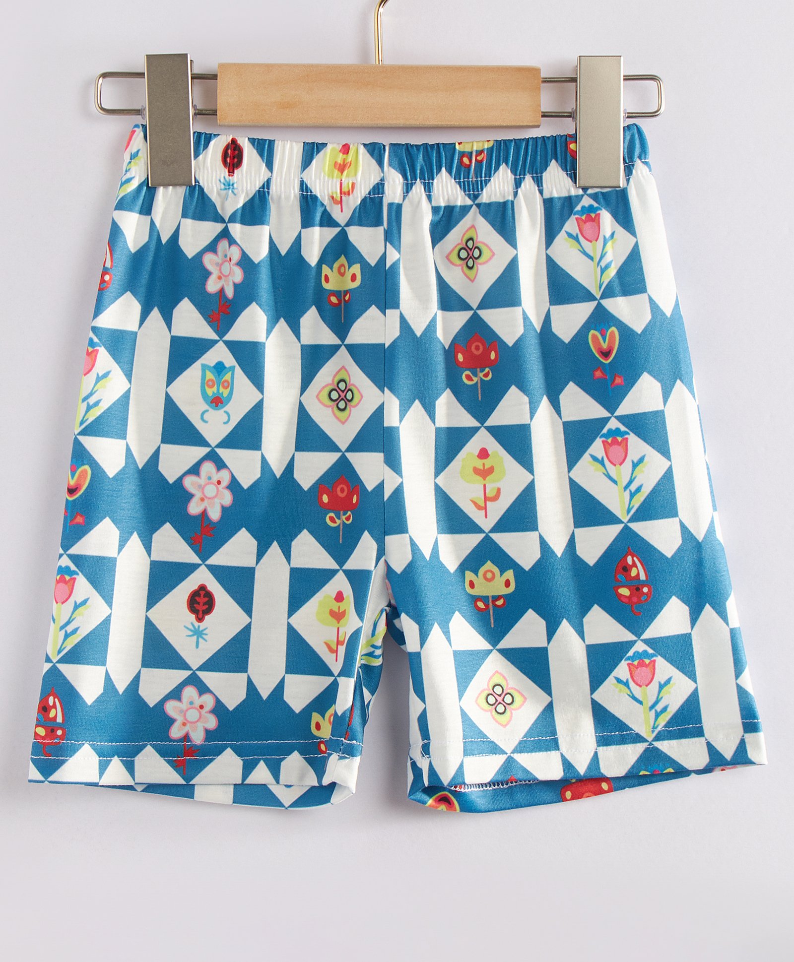 Kookie Kids Shorts Multi Print - Blue-picture-21