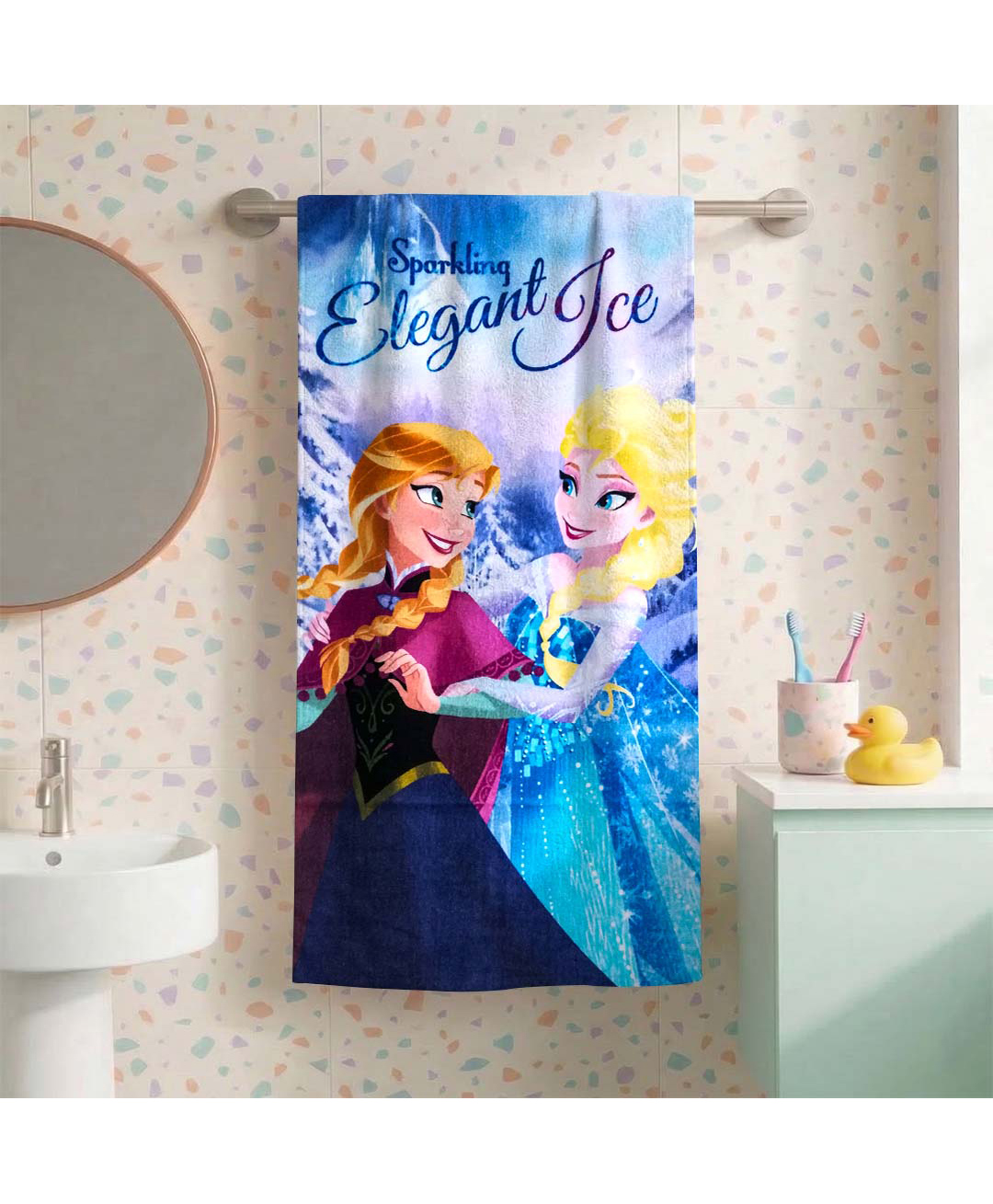 Athom Trendz Disney Frozen Bath Towel - Blue-picture-45