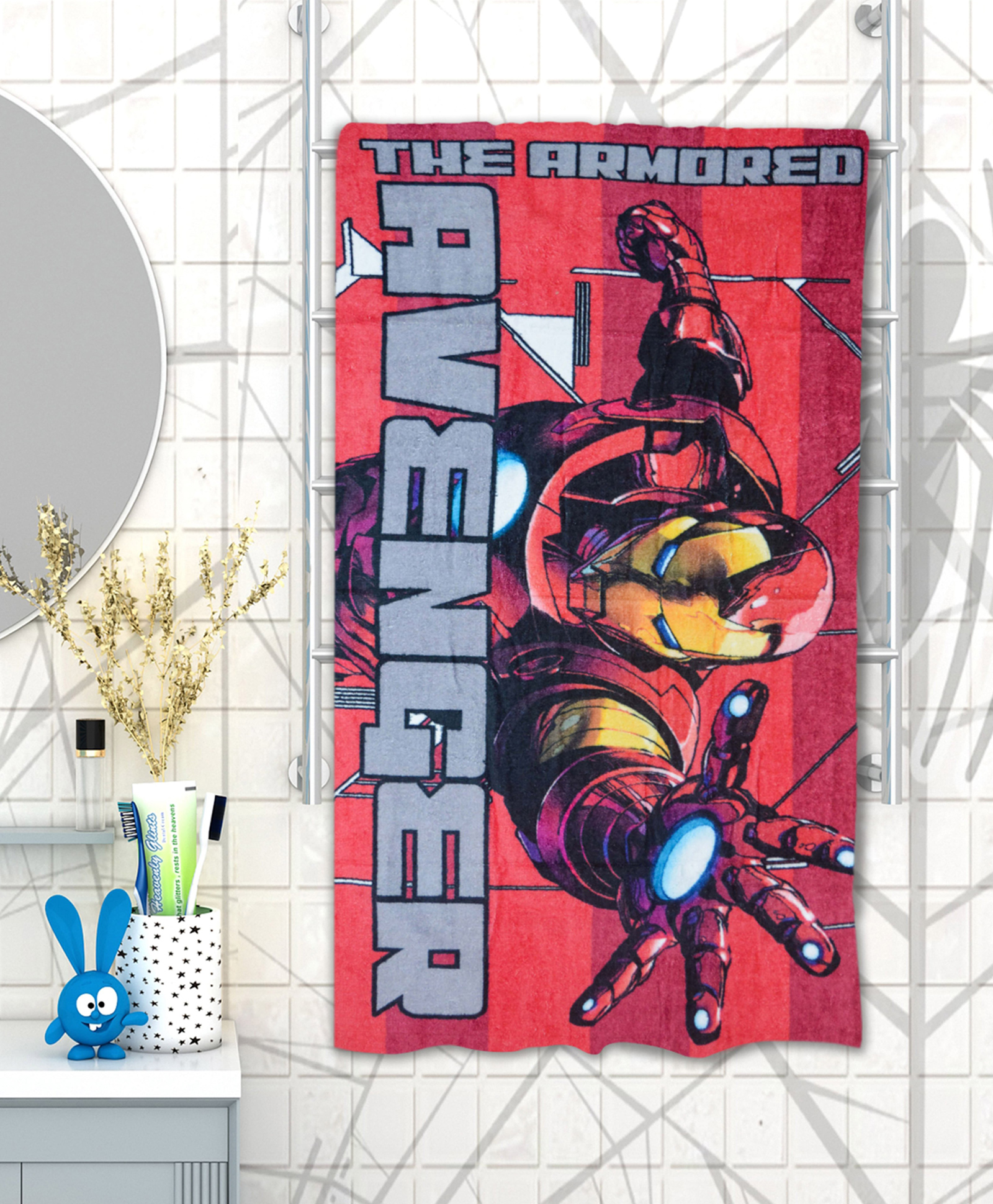 Athom Trendz Marvel Avengers Bath Towel - Red-picture-26