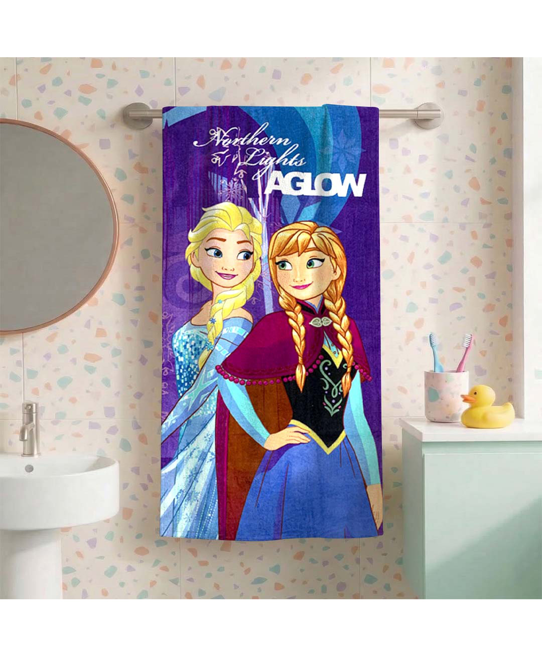 Athom Trendz Disney Frozen Bath Towel - Blue-picture-20