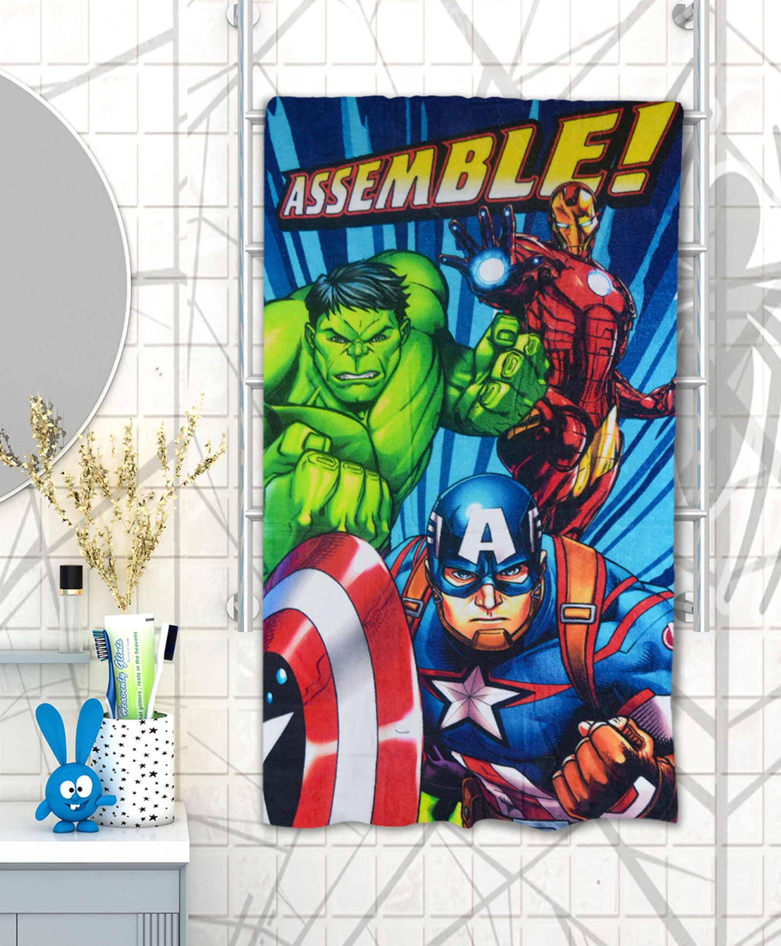 Athom Trendz Marvel Avengers Bath Towel - Multicolor-picture-22