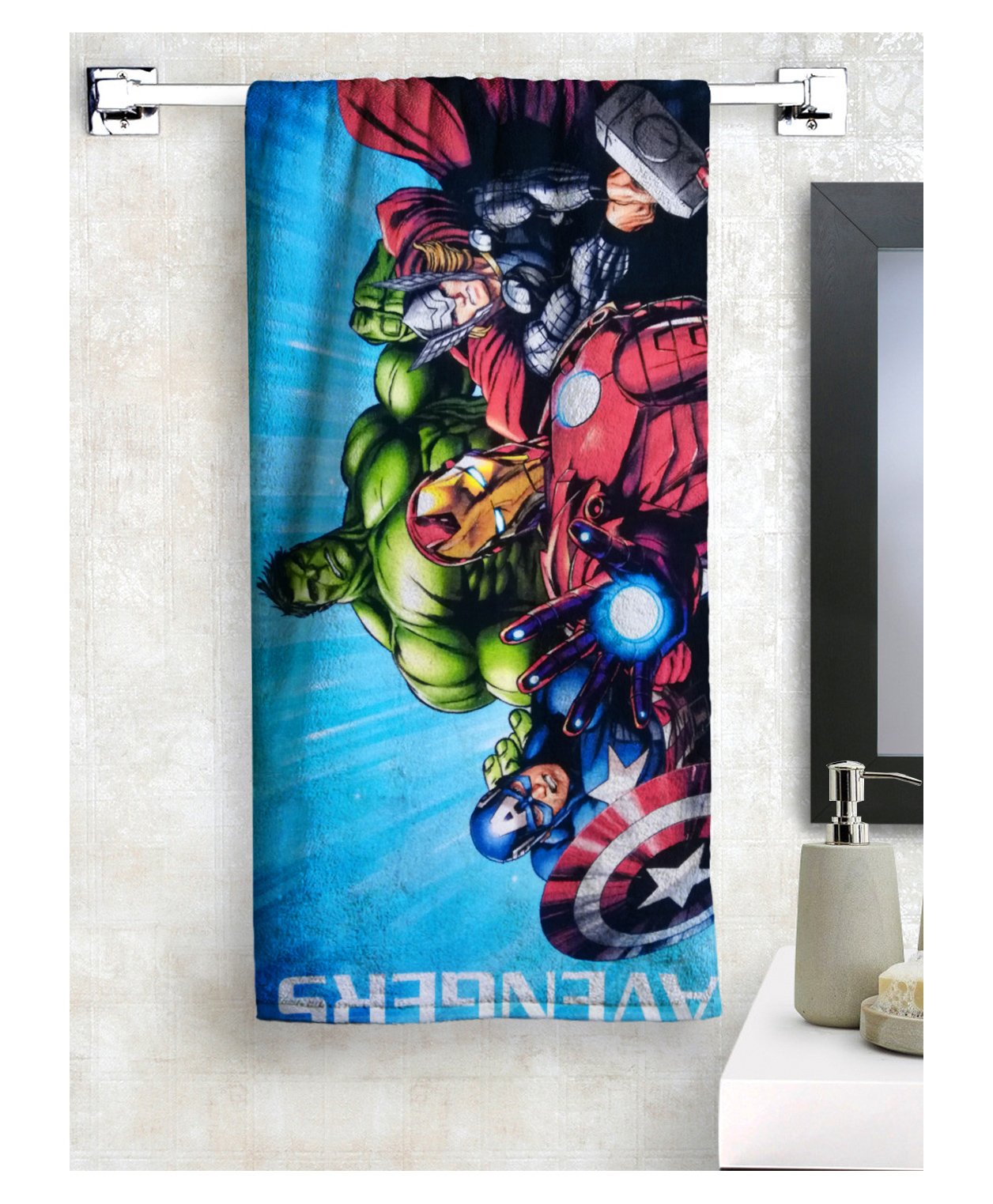 Athom Trendz Marvel Avengers Bath Towel - Multicolor-picture-26