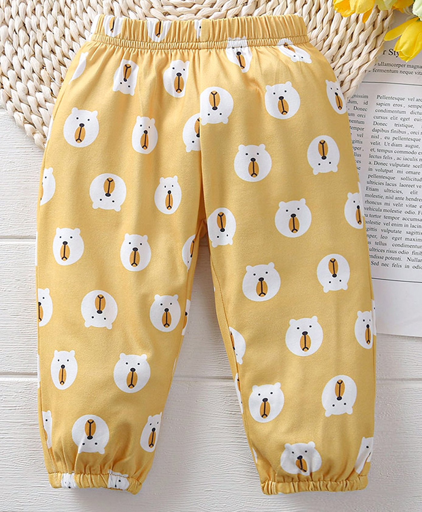 Kookie Kids Full Length Lounge Pant - Yellow-image-17