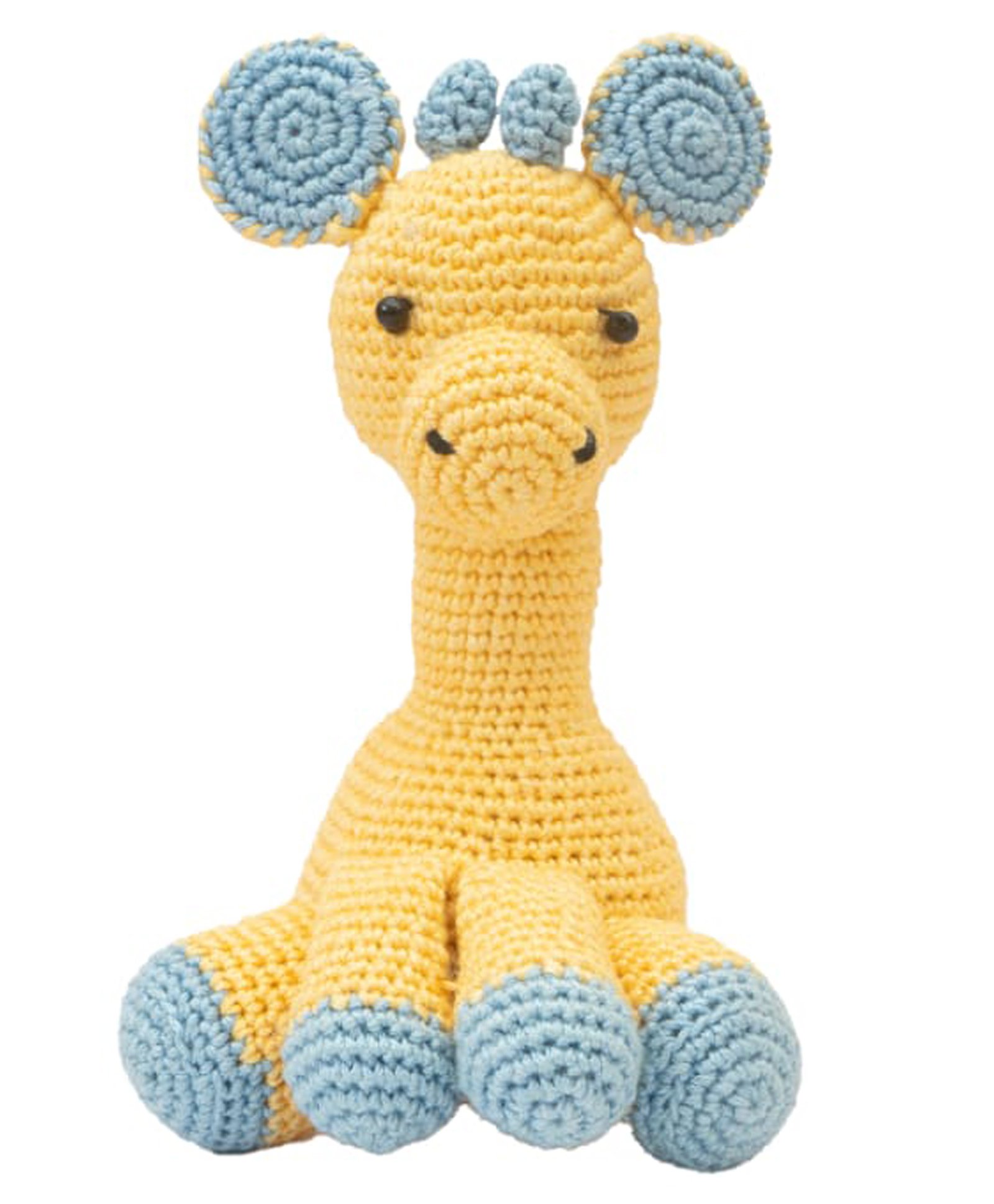 Happy Threads Crochet Giraffe Soft Toy Light Yellow - Height 15.24 cm-image-47