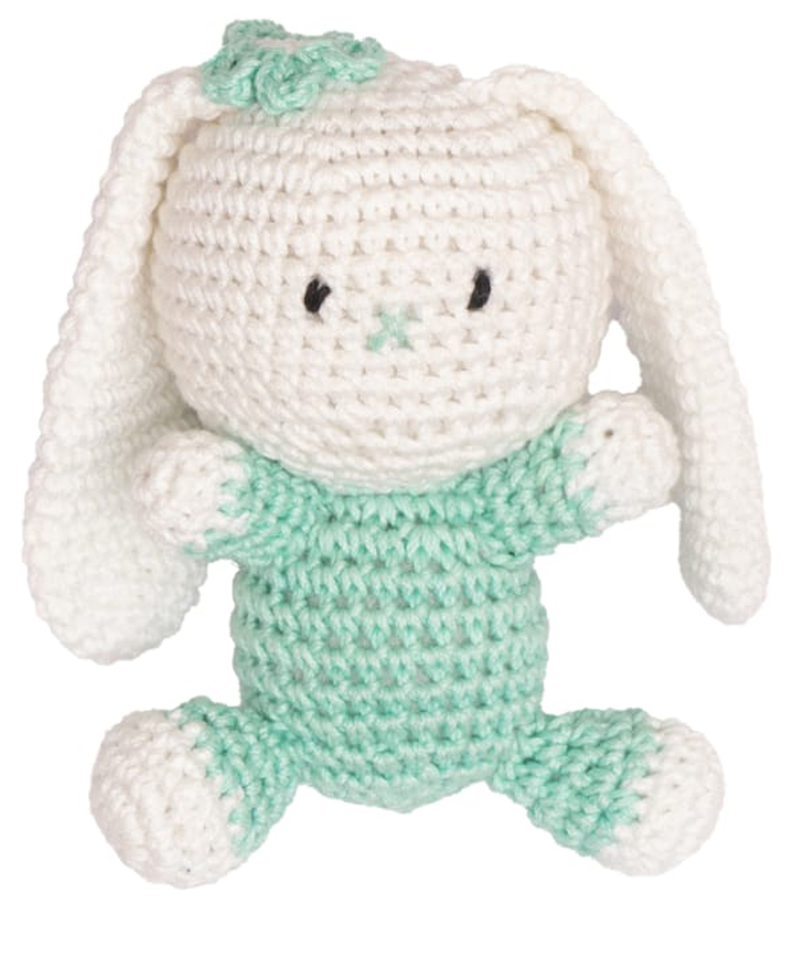 Happy Threads Amigurumi CrochetSoft Toy Jumpy Bunny Green - Height 7.62 cm-picture-27