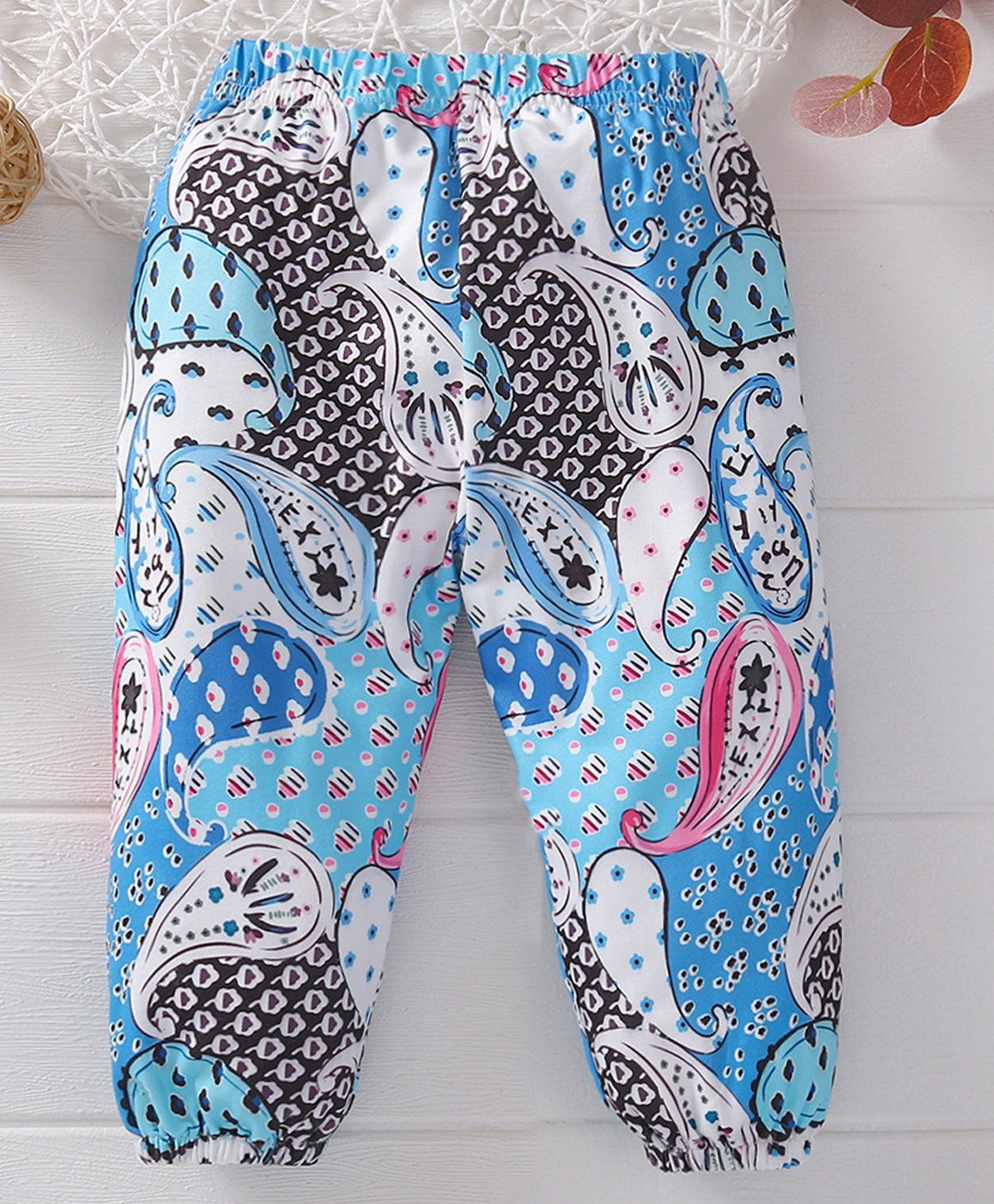 Kookie Kids Full Length Harem Pant Multi Print - Multicolor-picture-28