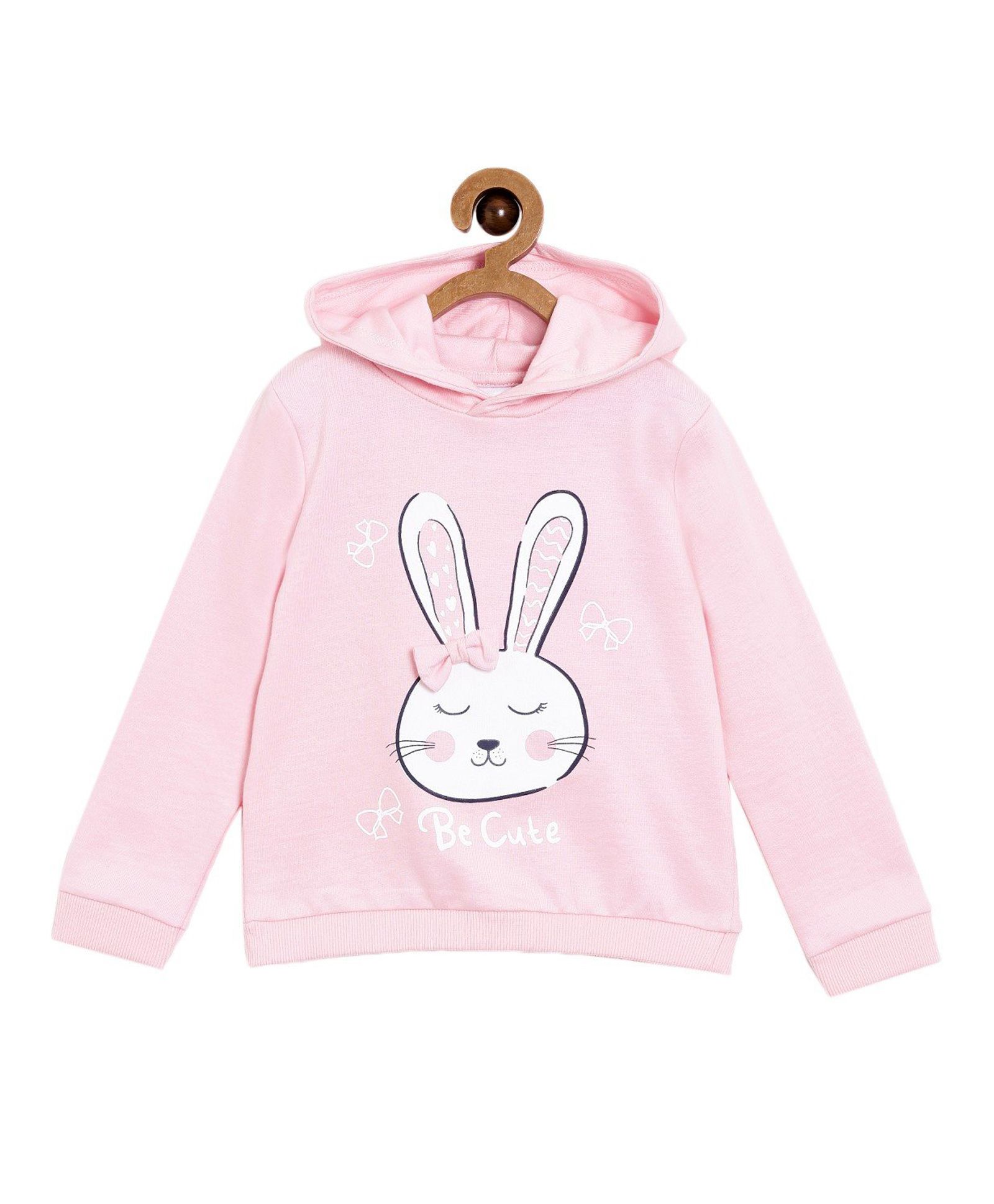 pink rabbit hoodie