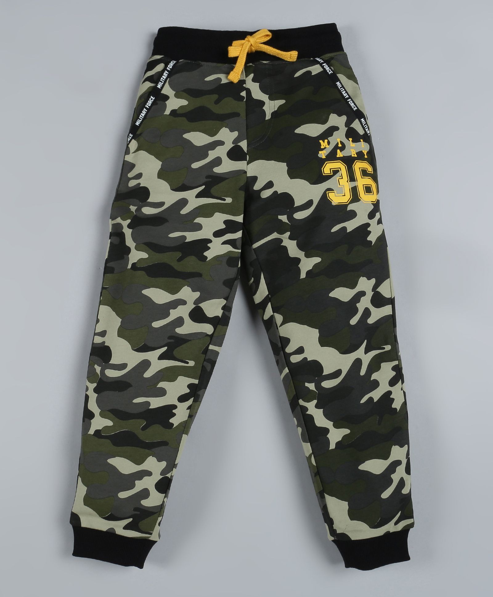 Plum Tree Full Length Camouflage Print Jogger Track Pants - Green-picture-22