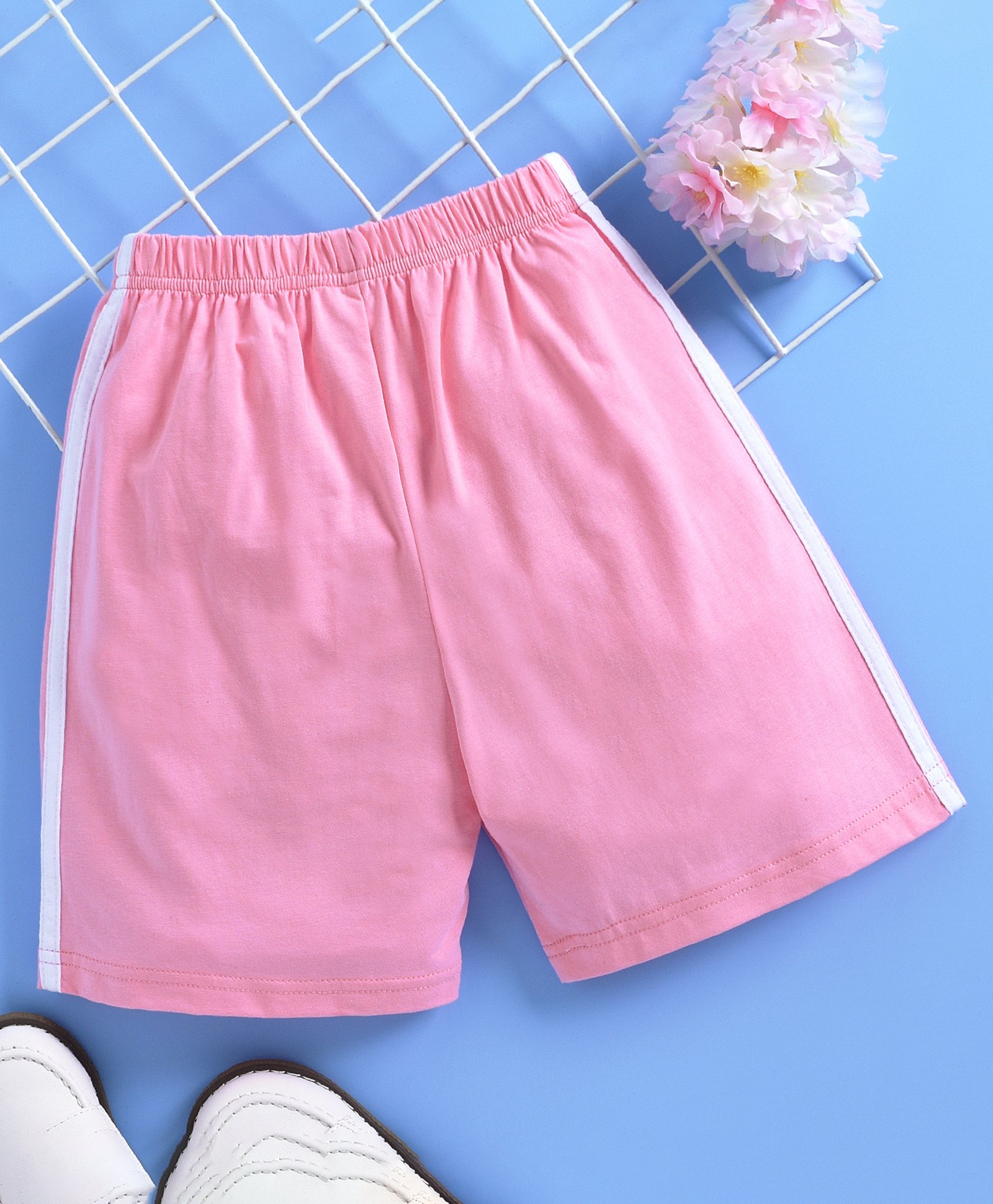 Kookie Kids Solid Colour Shorts - Pink-picture-15