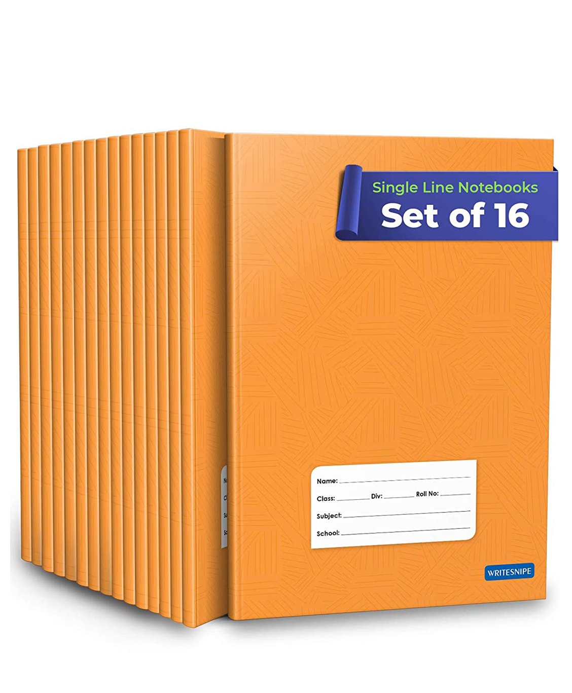 Woodsnipe Single Line Notebooks Pack of 16 - 72 Pages Each-image-4