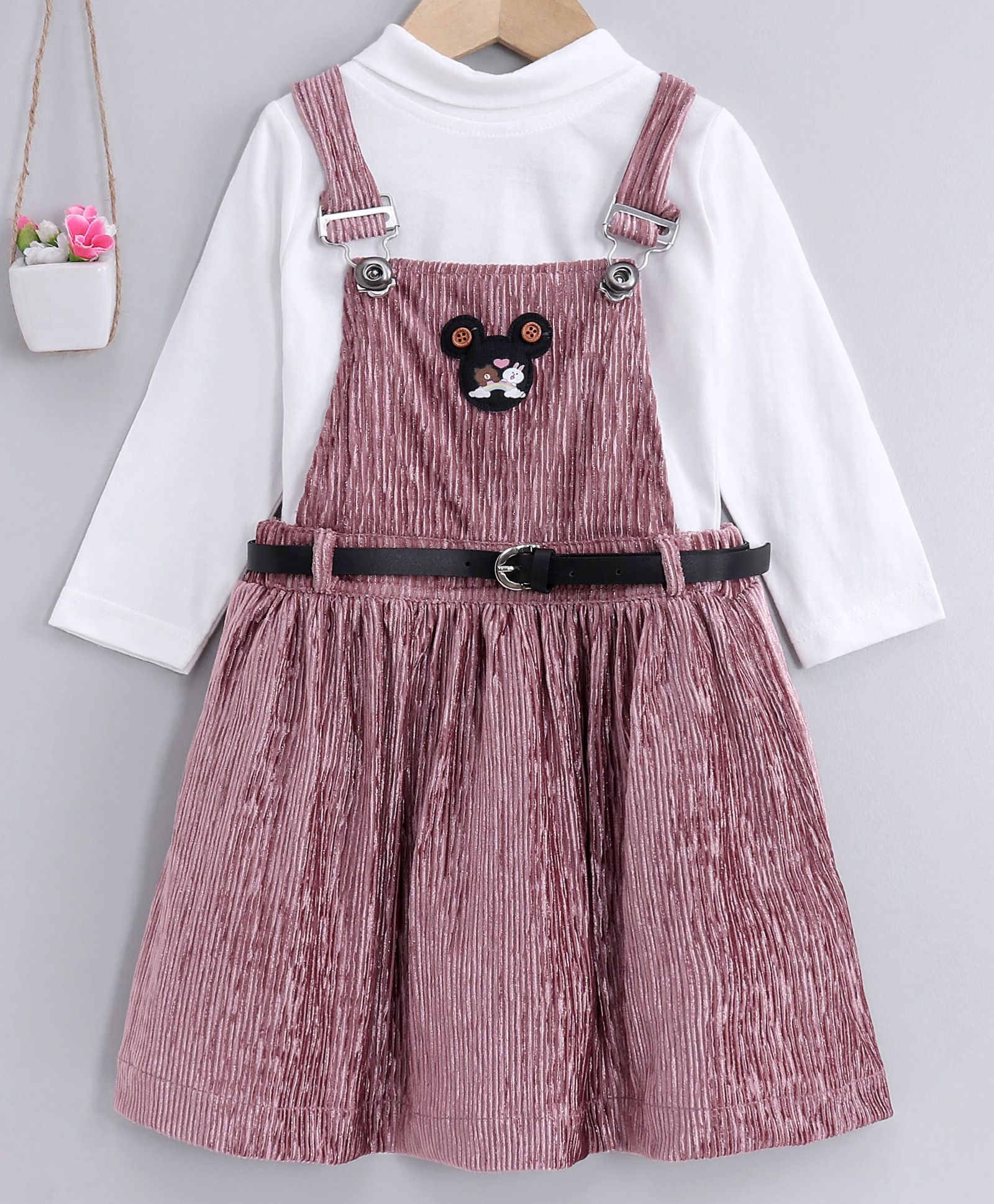 dungaree style frock