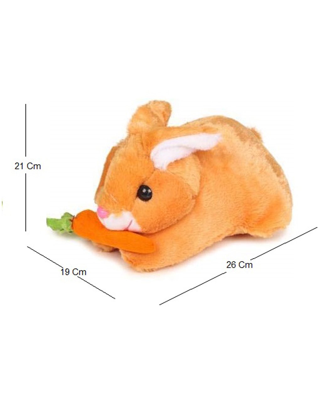 rabbit with carrot soft toy