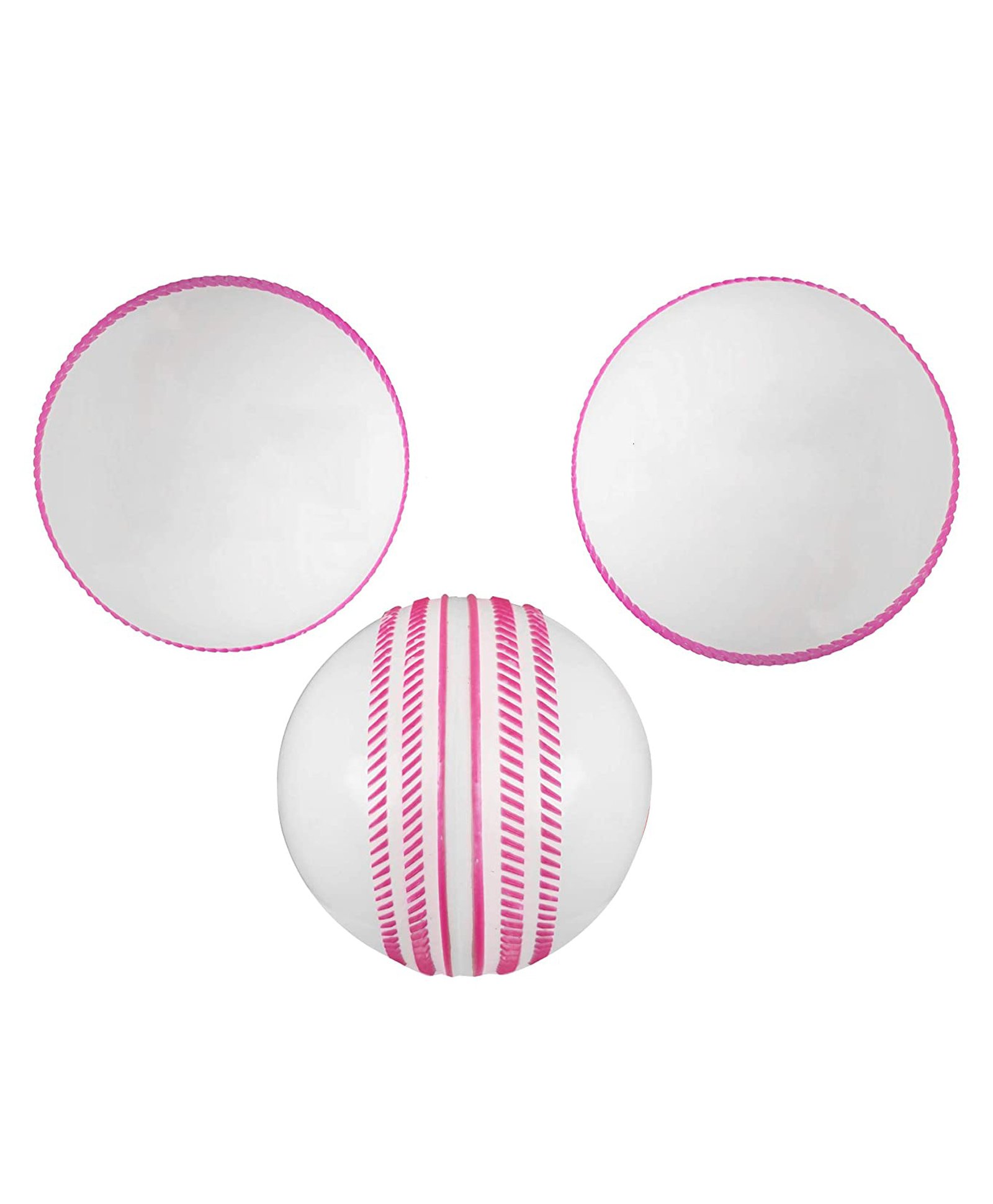 Jaspo T-20 Soft Cricket Balls Pack of 3 - White-image-13
