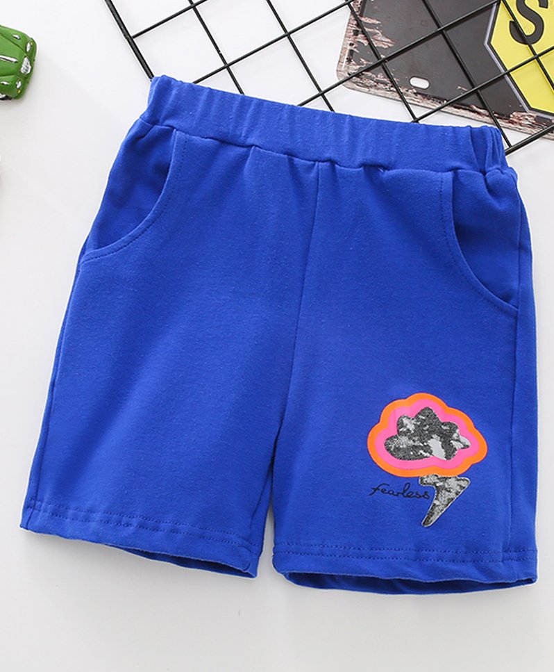 Kookie Kids Knee Length Shorts - Blue-picture-14