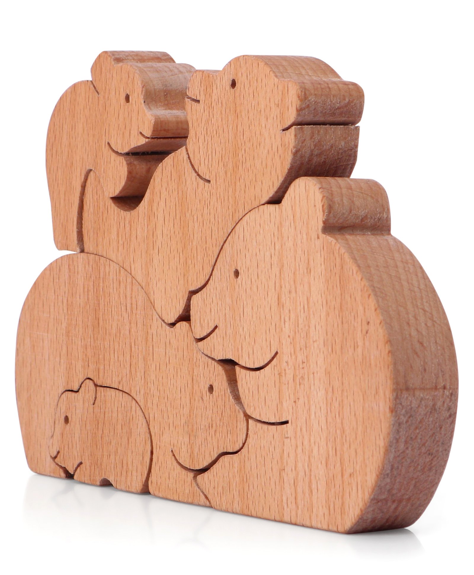 Woods for Dudes Bear & Cubs Wooden Puzzle - 5 Pieces-image-24
