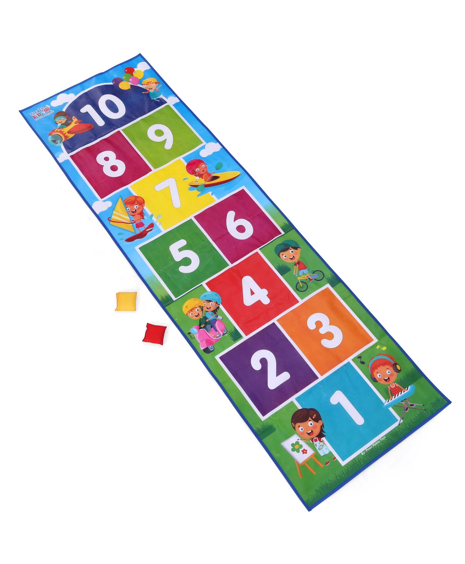 Ratnas Count & Jump Hopscotch Mat - Multicolour-image-29