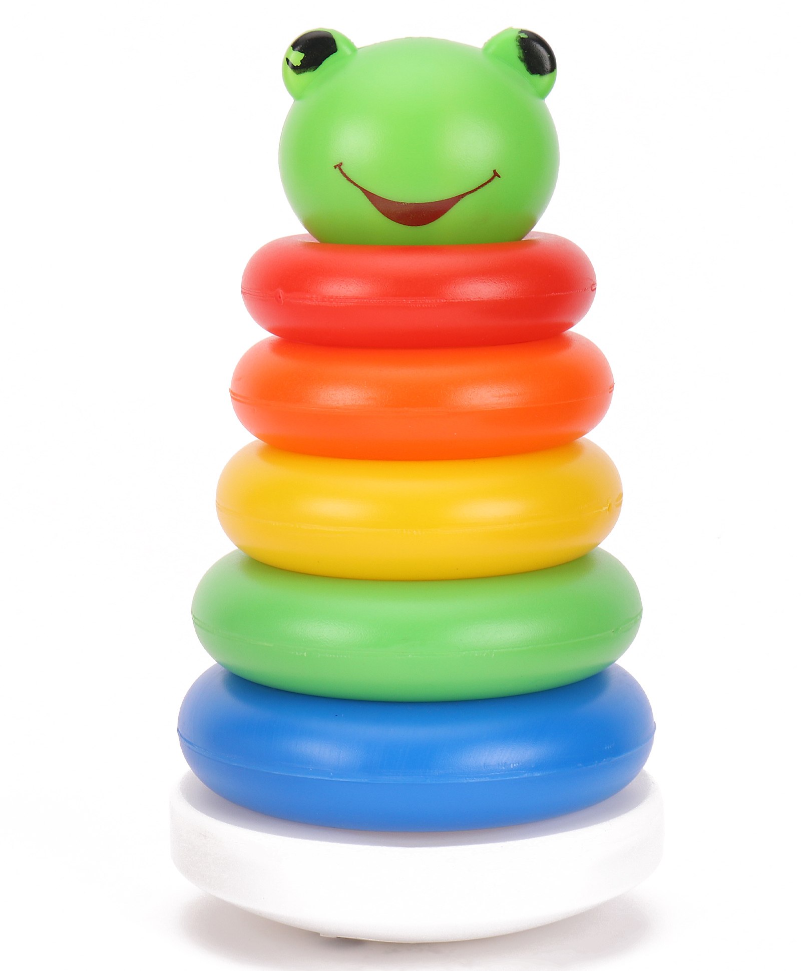 Ratnas Frog 5 Rings Stacking toy - Color May Vary-image-19