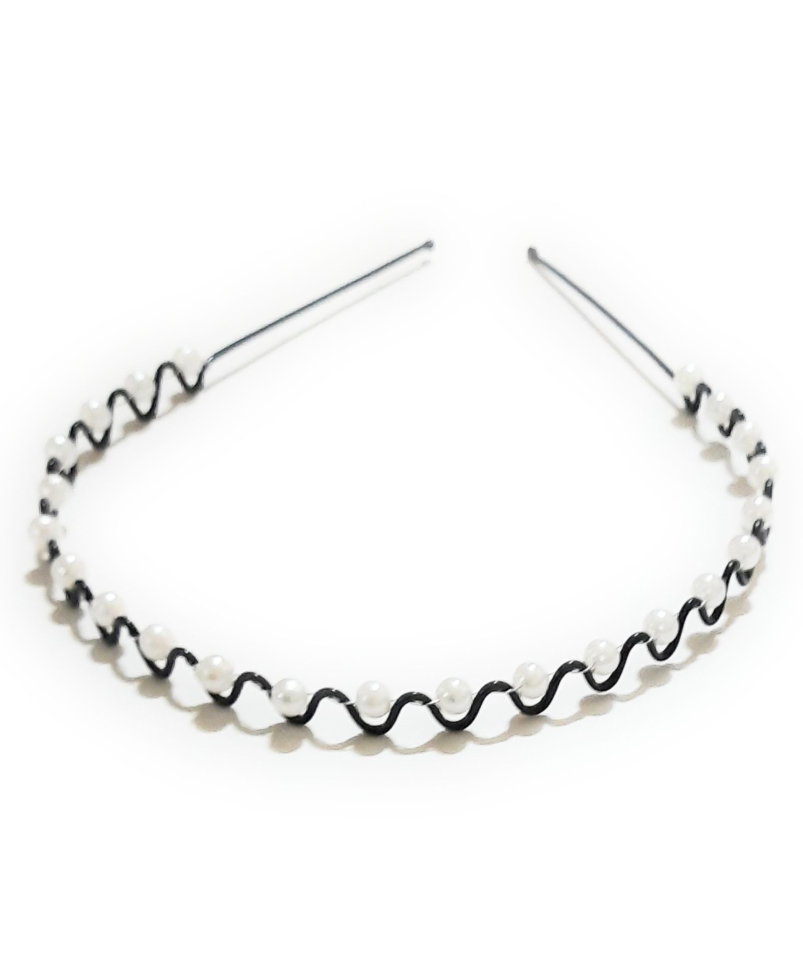 SKD Zig Zag Pearl Hair Band - Black for Girls (0 Month-15 Years) Online in  India, Buy at  - 8726852