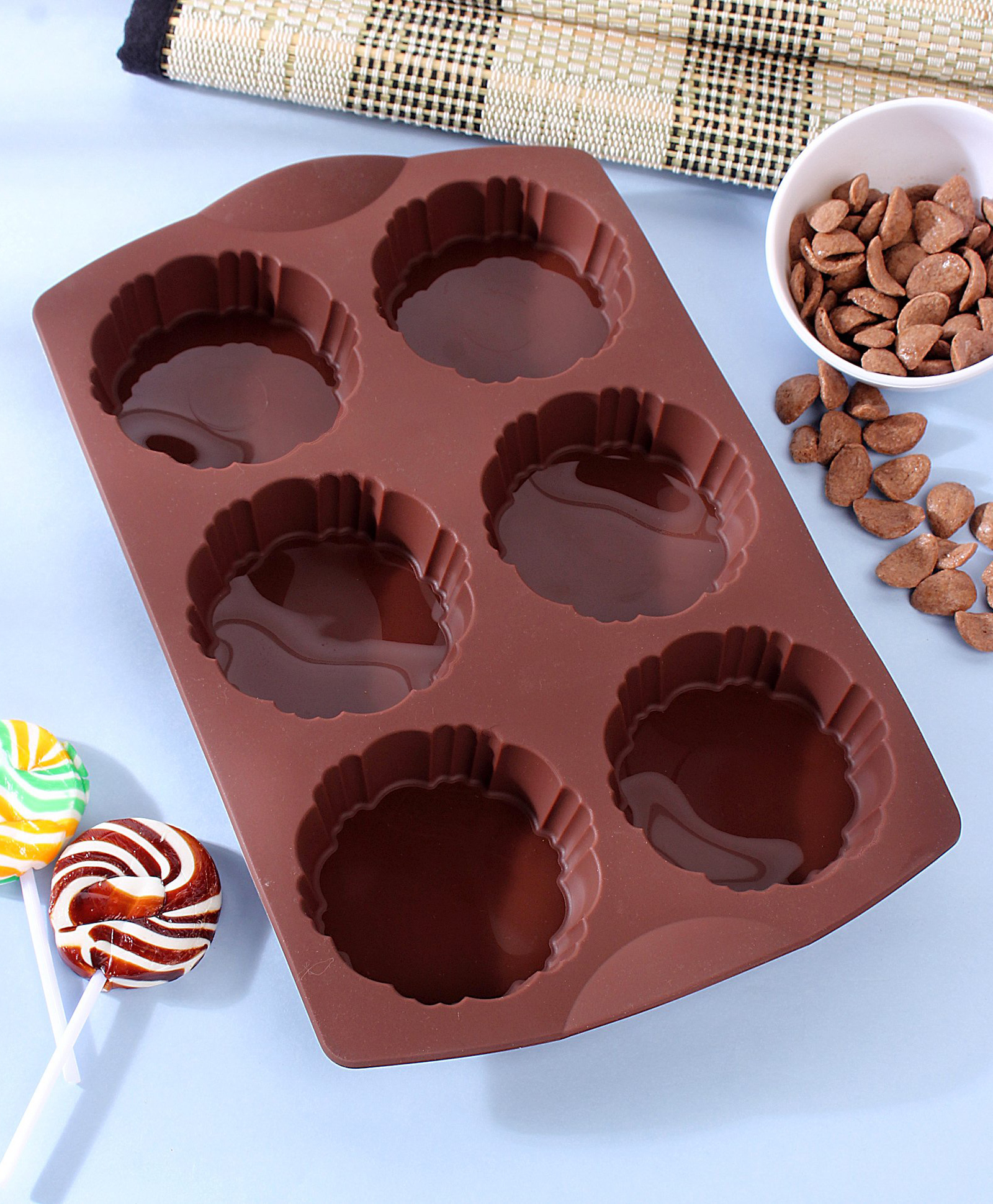 Silicone Star Shaped Chocolate Mould (Colour May Vary)-image-26