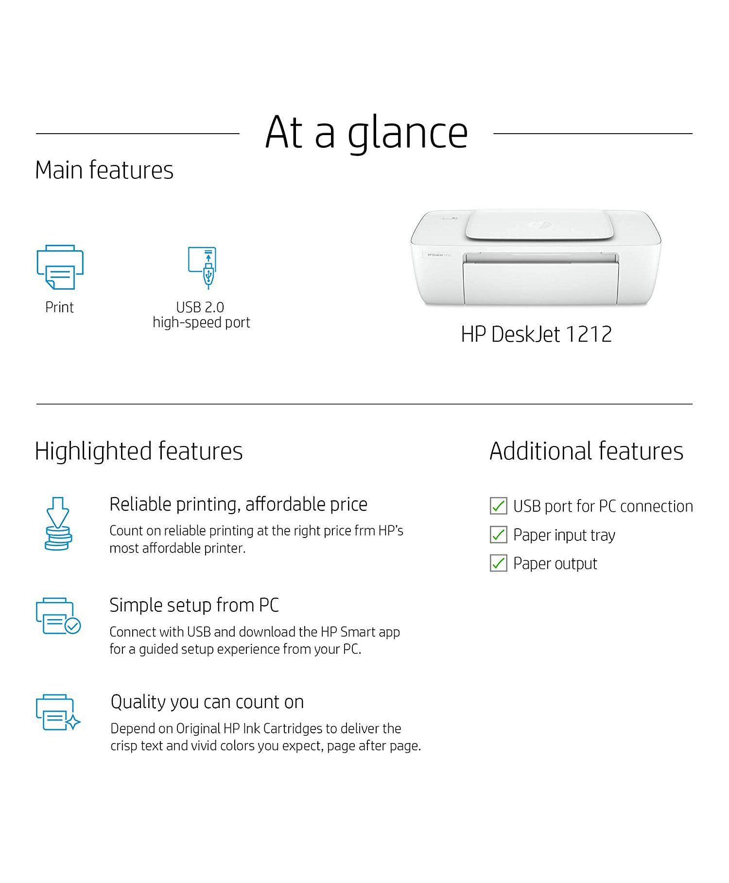 hp deskjet 1212 ink price