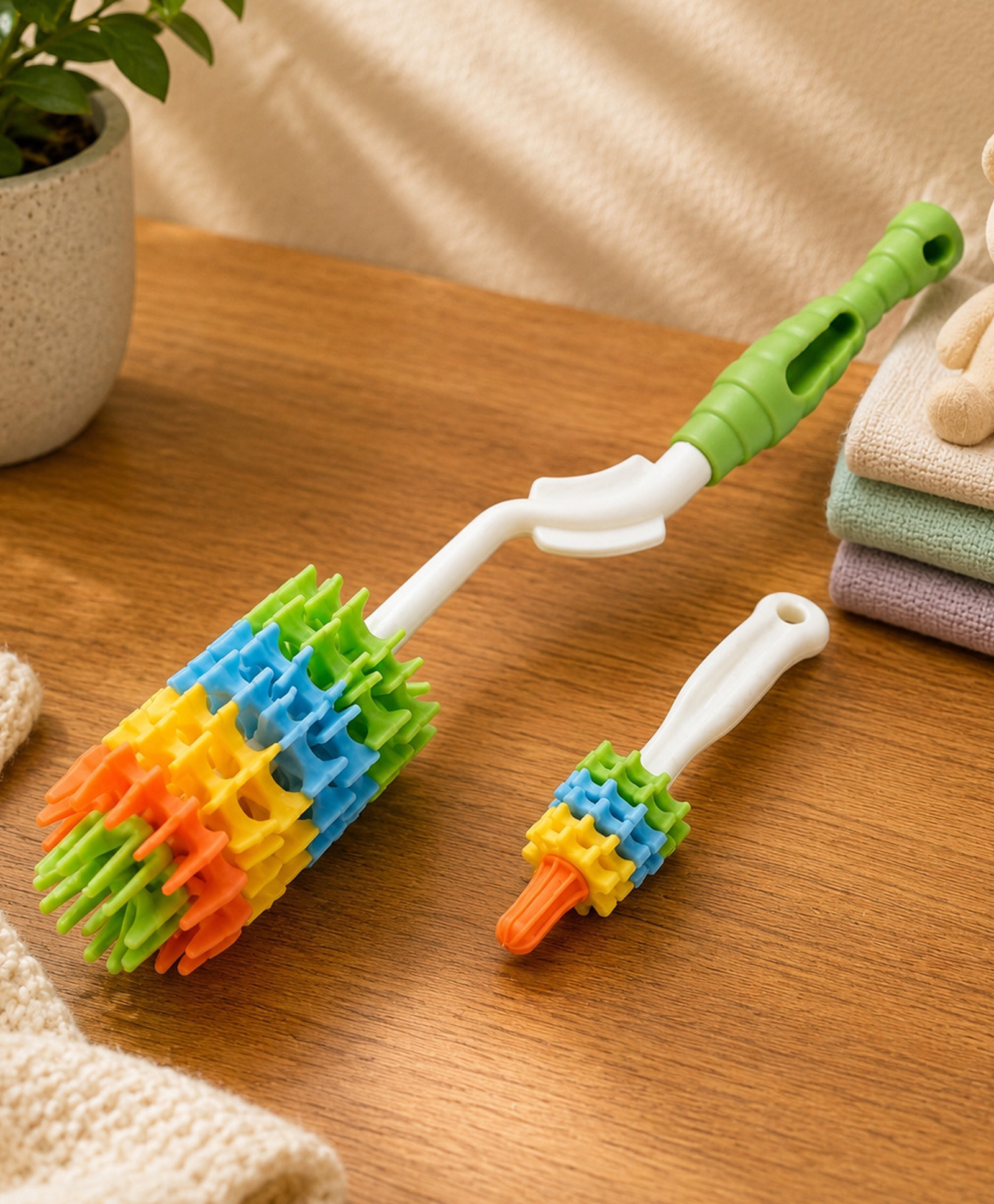 Adore Rainbow Bottle Cleaning Brush Kit - Multicolor-image-48