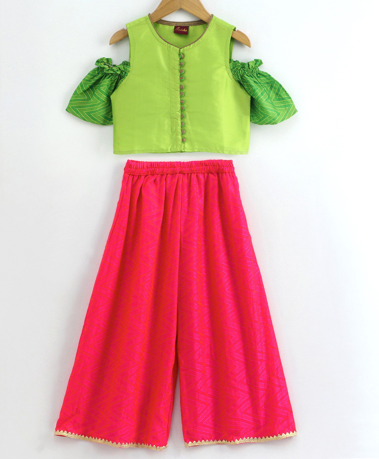 Lime Green Spot Top Age 5