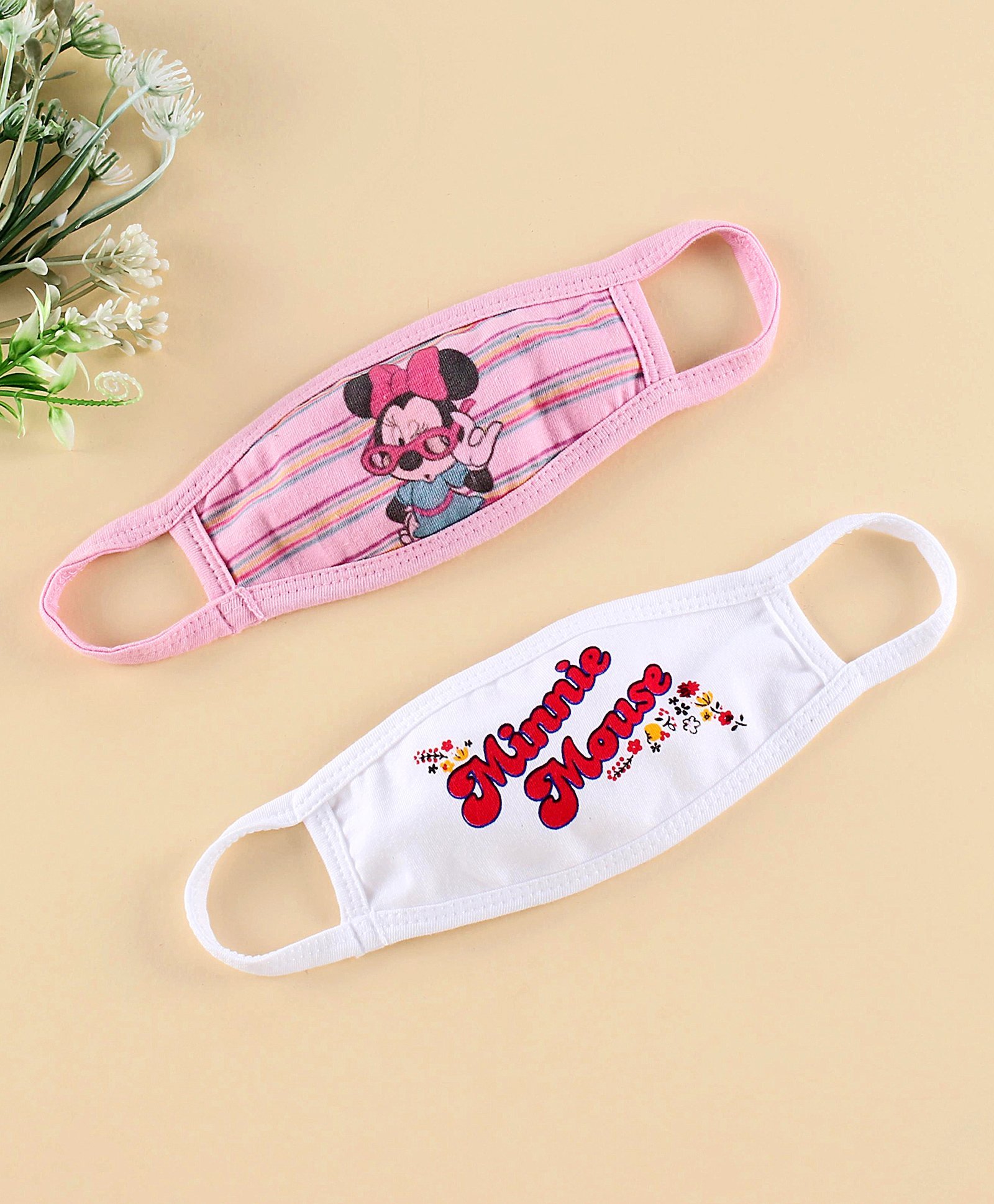 babyhug BabyhugFace Mask Pack of 2 - Pink White-picture-16