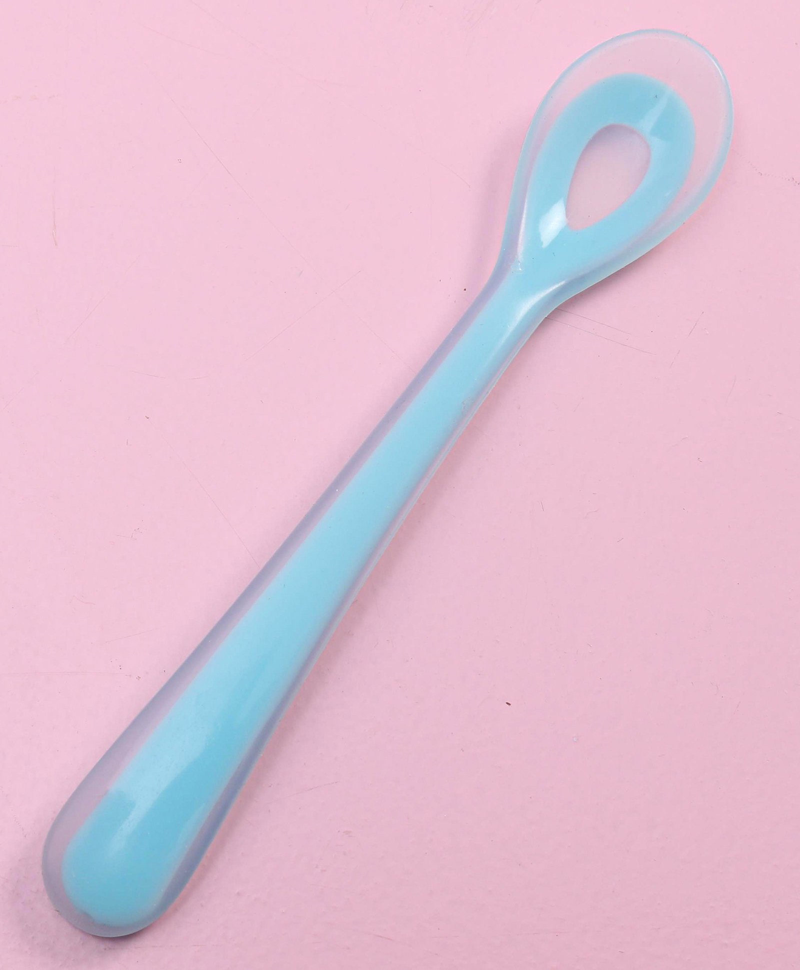 Babyhug Silicone Spoon - Blue-image-1