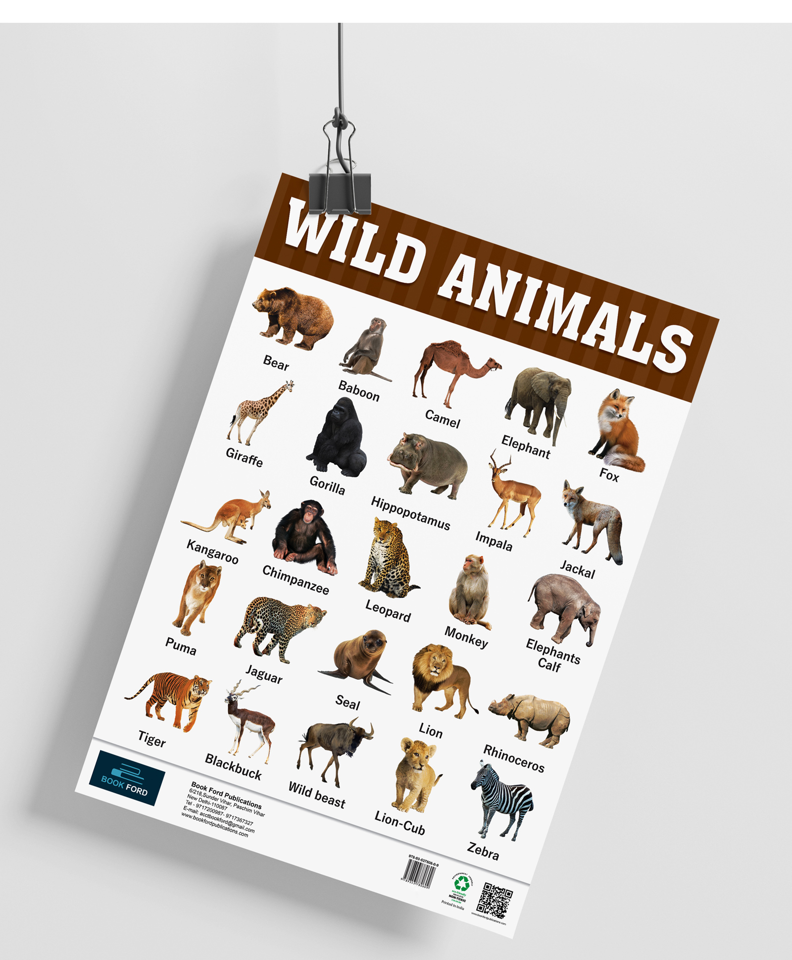 Book Ford Publications Combo Of 2 Charts My Body & Wild Animals - English Online in India, Buy at Best Price from - 8772613 Book Ford Publications Combo Of 2 Charts My Body & Wild Animals - English Online in India, Buy at Best Price from - 8772613