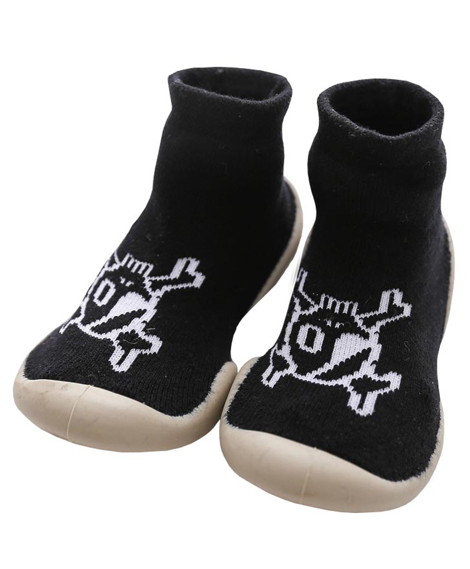 U-grow Anti-Skid Soft Socks Shoes Pirate Design  - Black-image-25