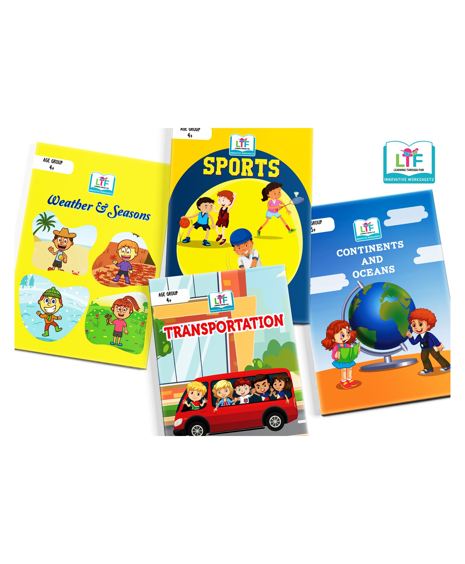 Learning Through Fun World Around Us Activity Books Set of 4 - English-image-43