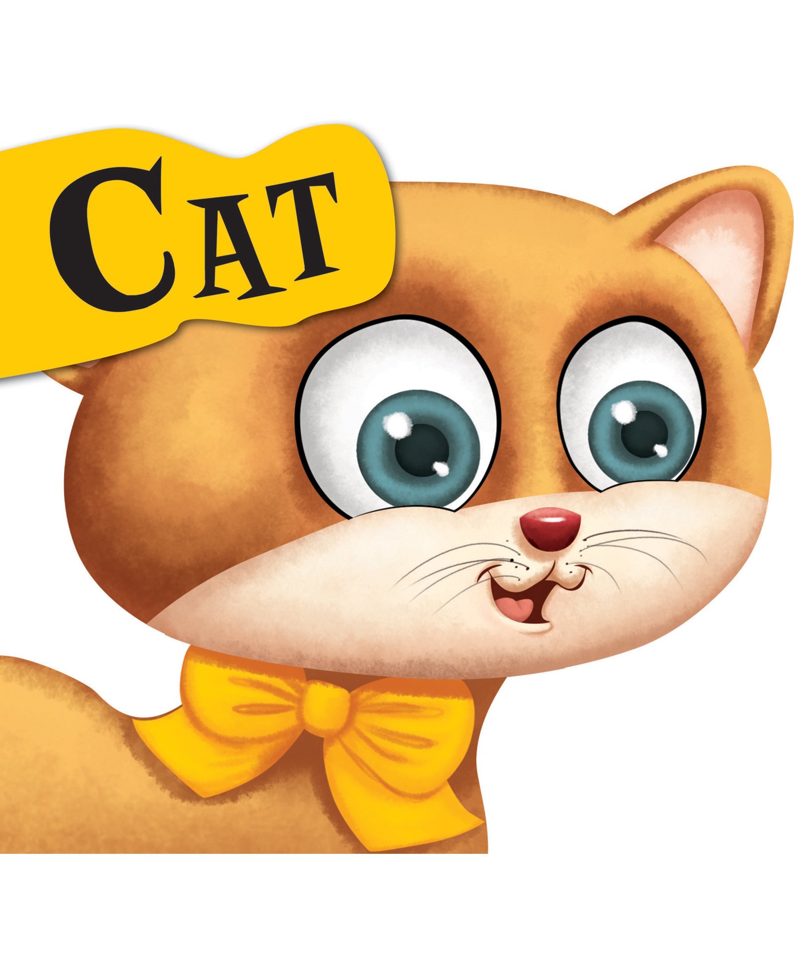 Board Book Cat Cutout Board Book - English