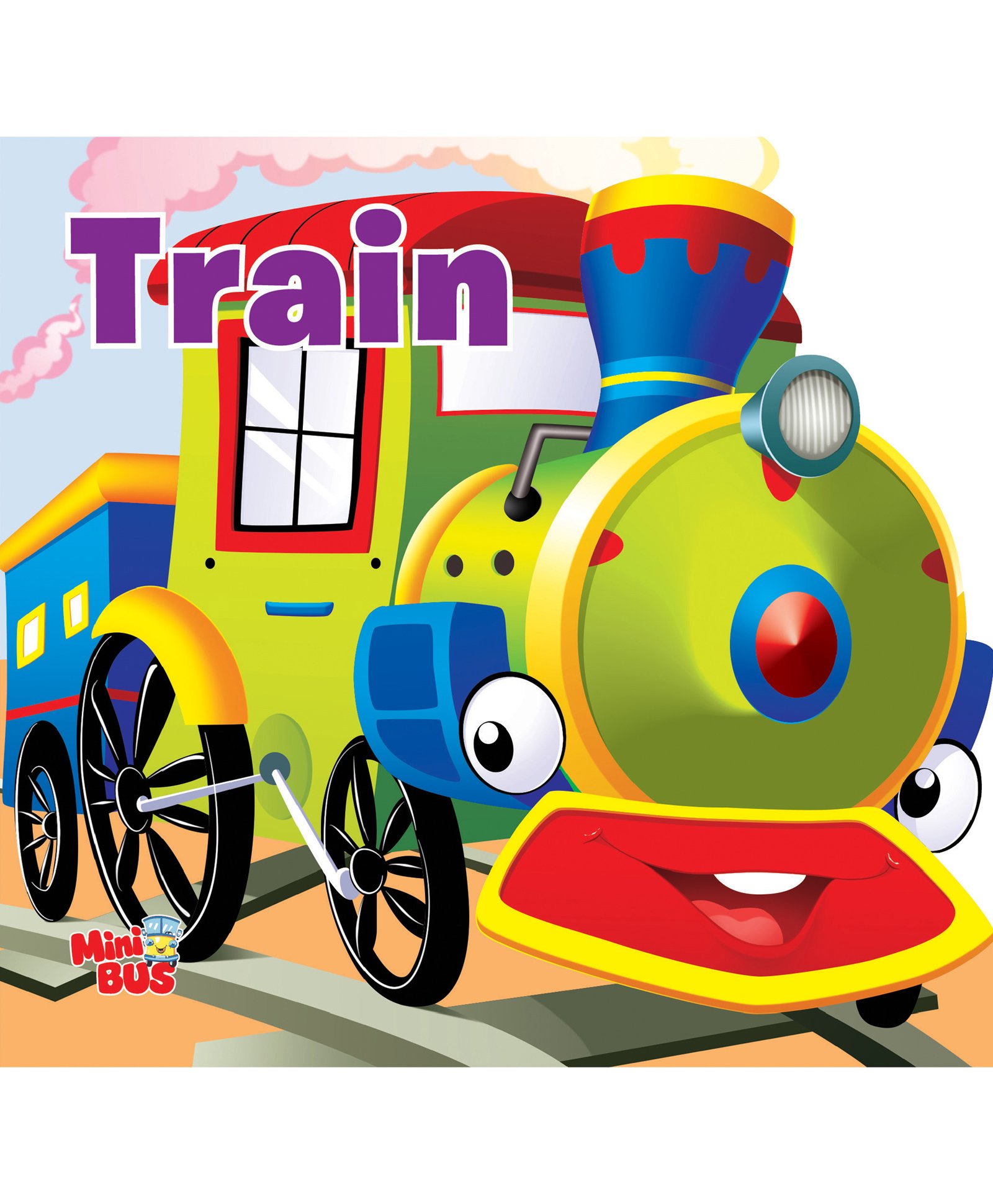 om books international Board Book Train Cutout Board Book - English-picture-13