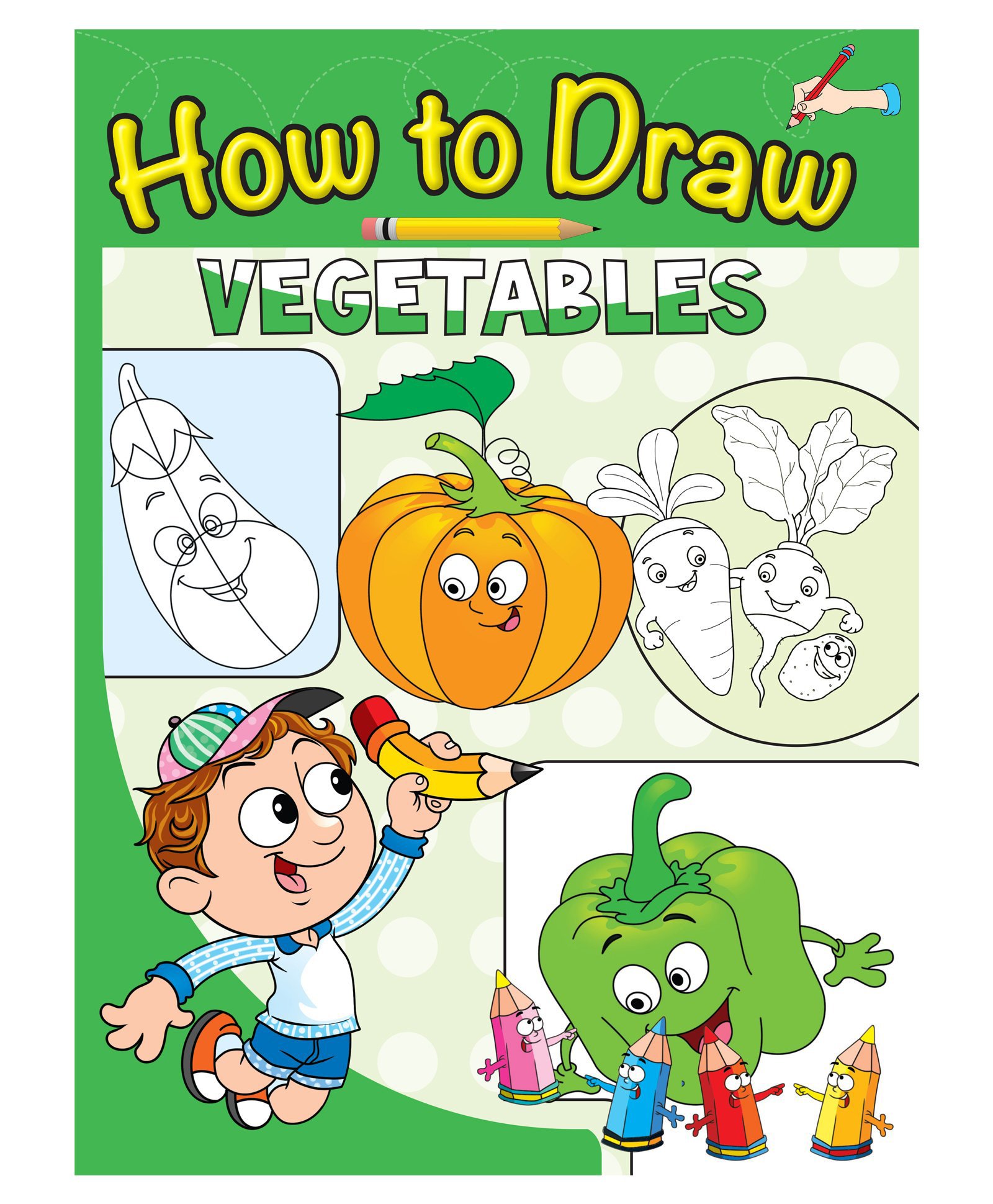 How to Draw Vegetables Step by Step Drawing Book - English-image-38