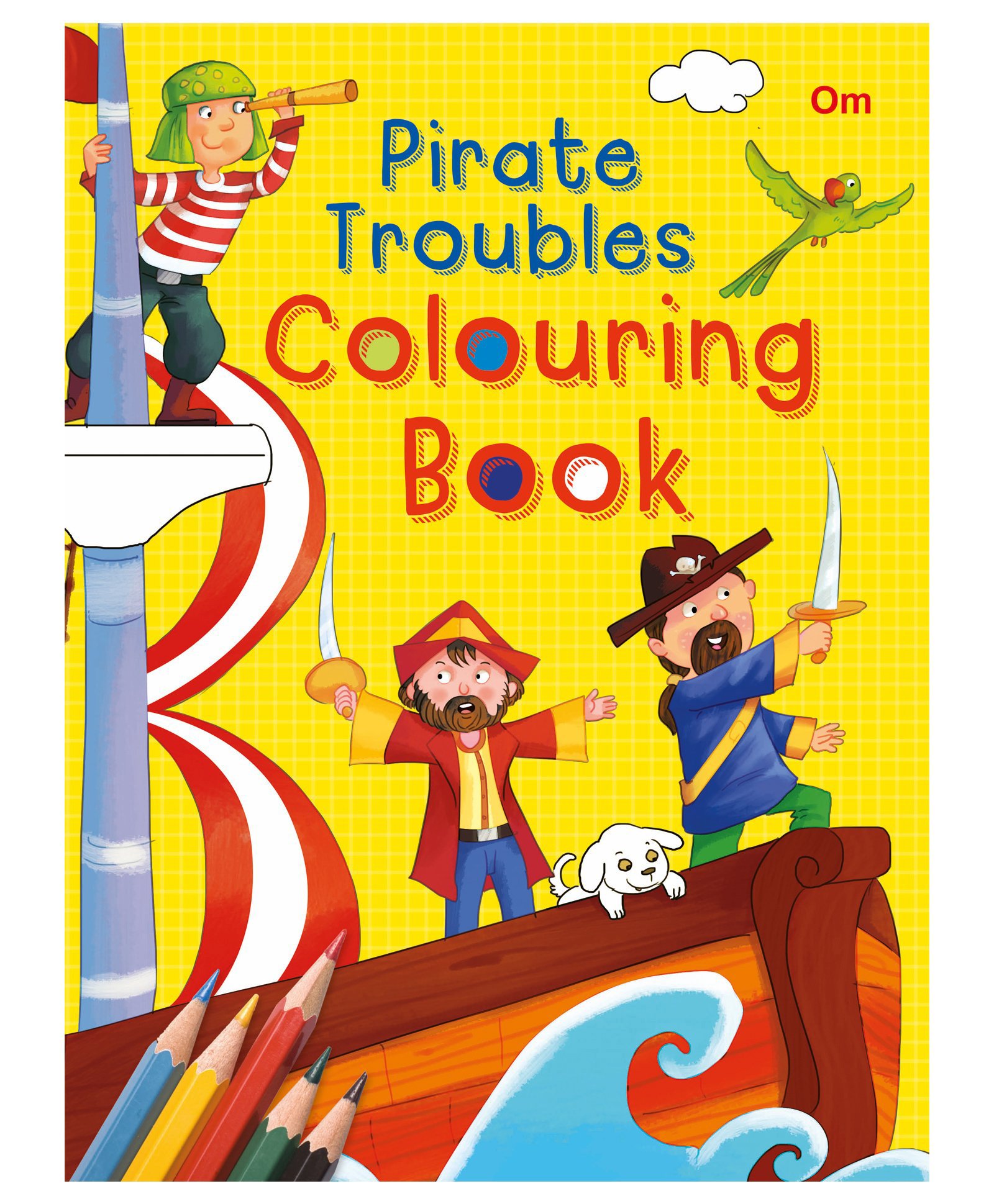 om books international Pirate Troubles Colouring Book - English-picture-11