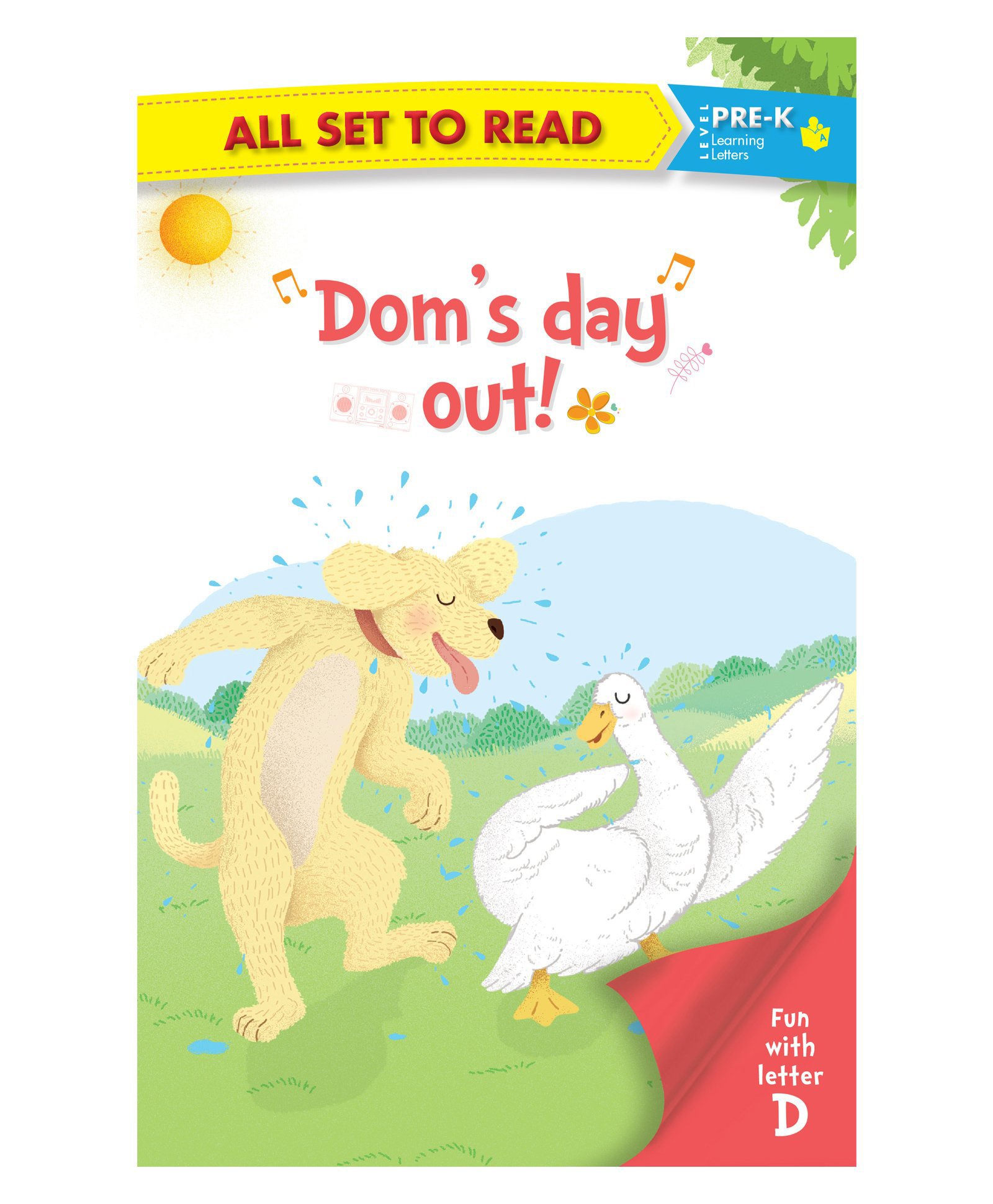 om books international All Set to Read Fun with Letter D Dom's Day Out Picture Book - English-picture-17