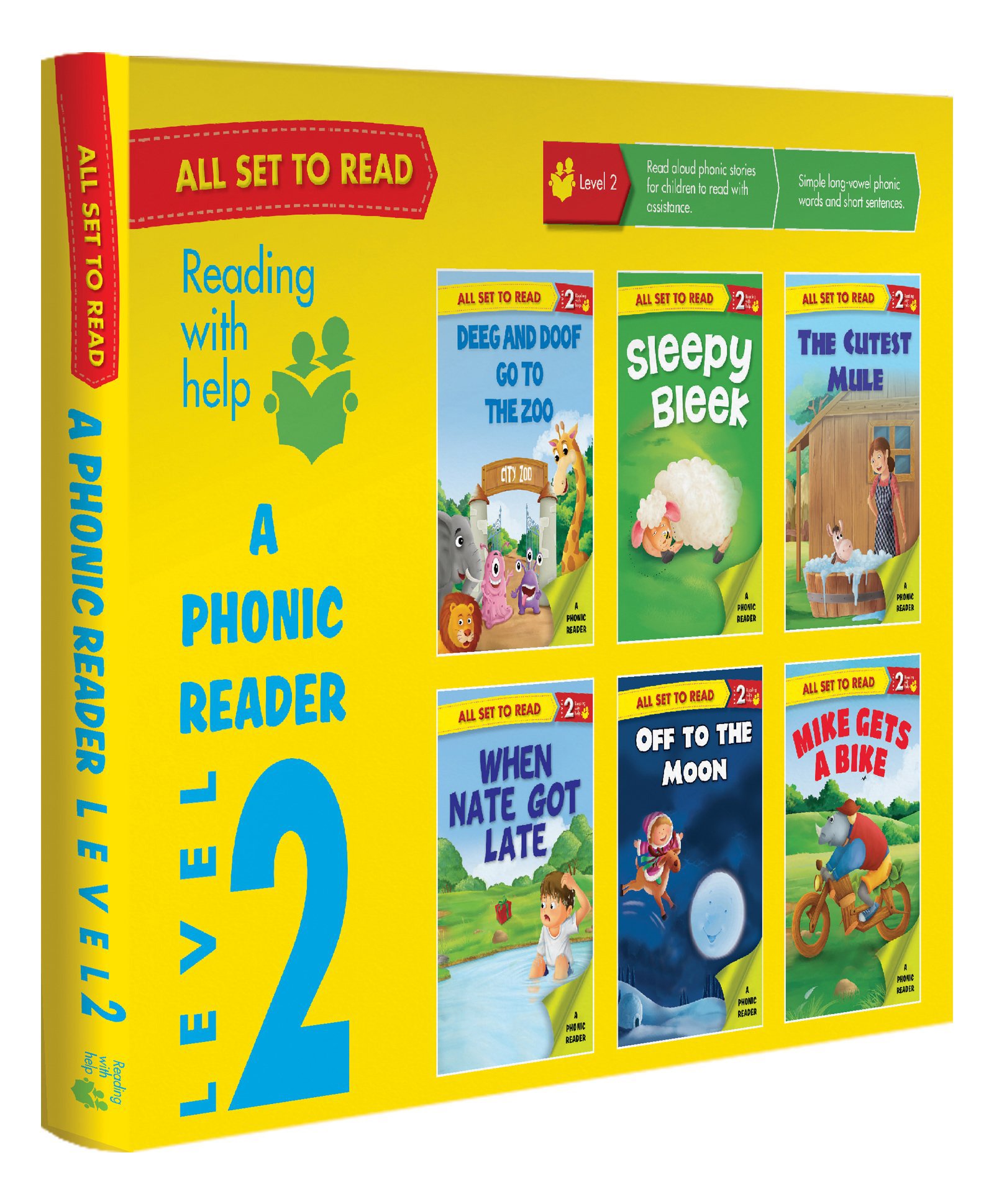 om books international All set to Read A Phonic Reader Level 2 Pack of 6 Books - English-picture-11
