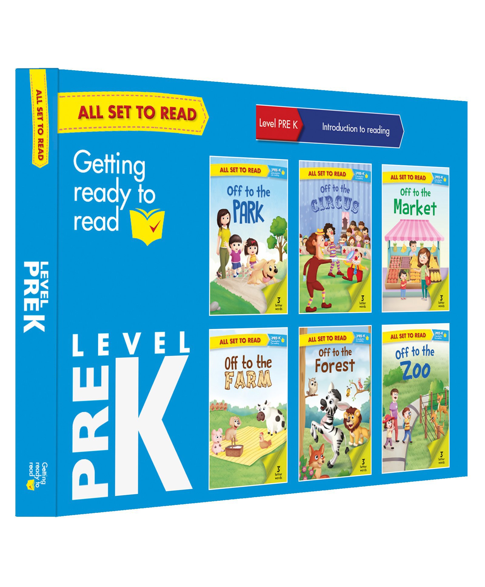 om books international All Set to Read Level Pre-K Introduction to Reading Set of 6 Books - English-picture-12